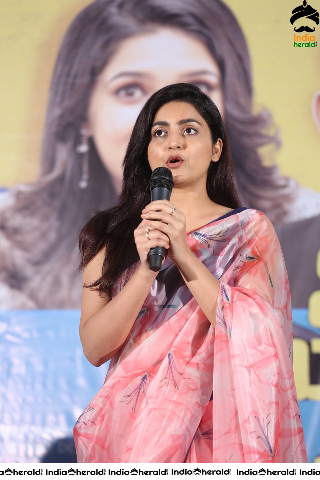 Avantika Mishra in Saree at MMC Success Meet