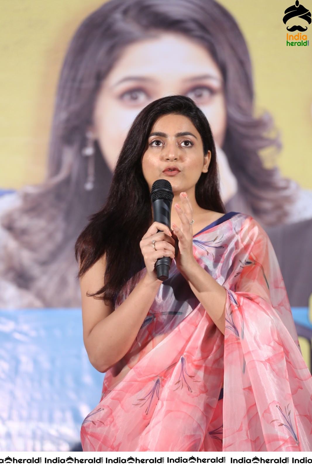 Avantika Mishra in Saree at MMC Success Meet