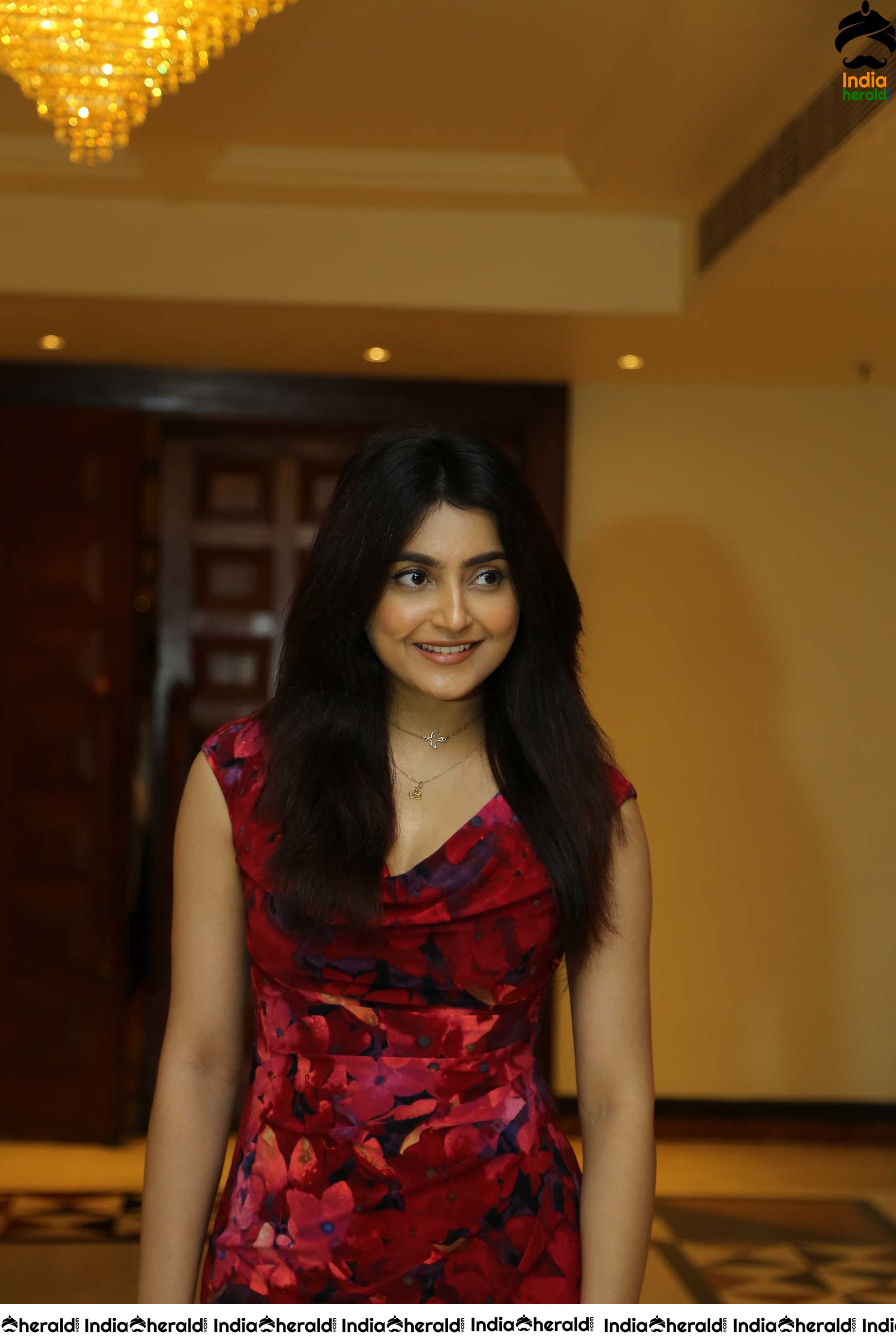 Avantika Mishra Looking Hot In Red Short Frock Set 2