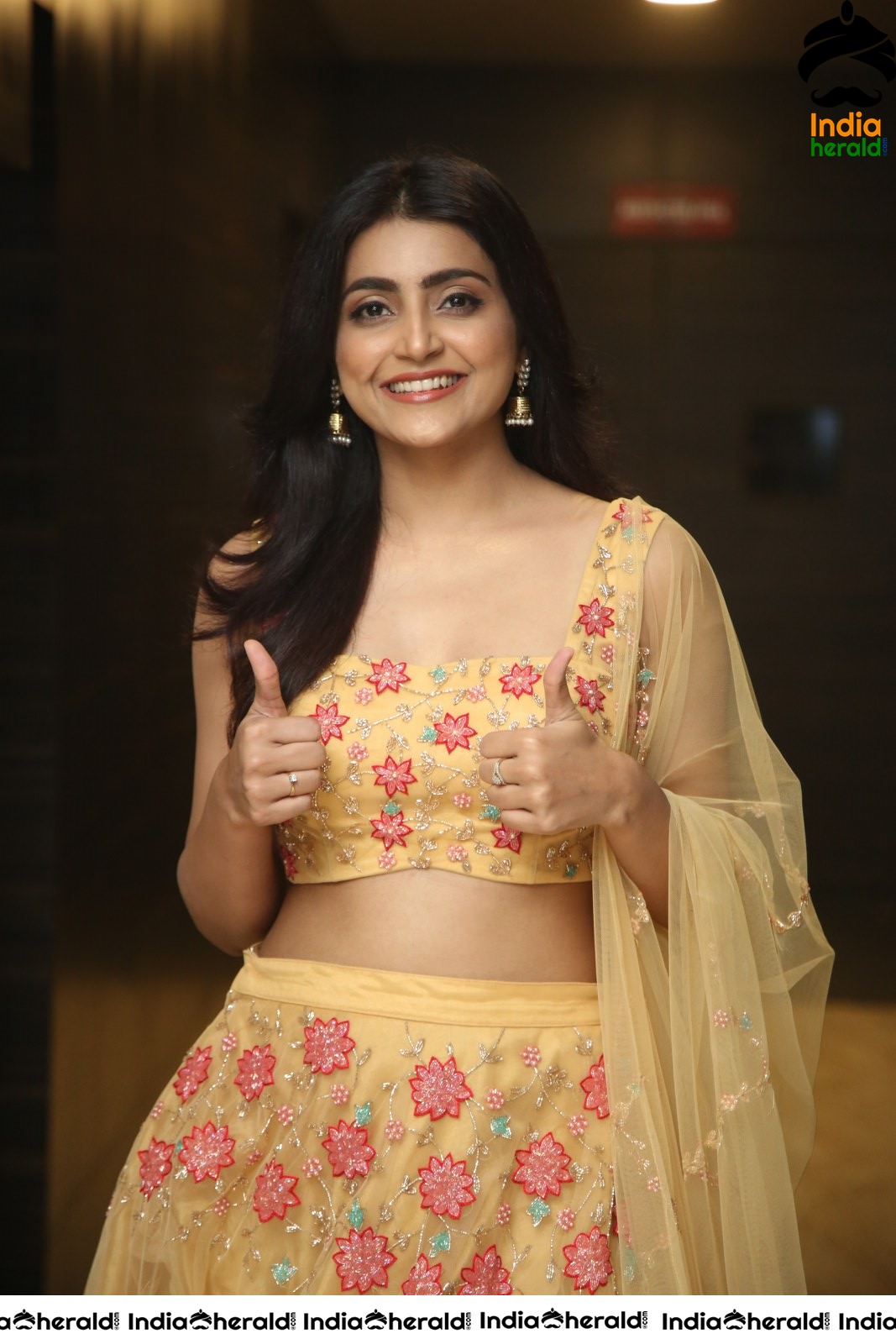 Avantika Mishra Shows her Teasing Hot Waistline in Choli Set 2