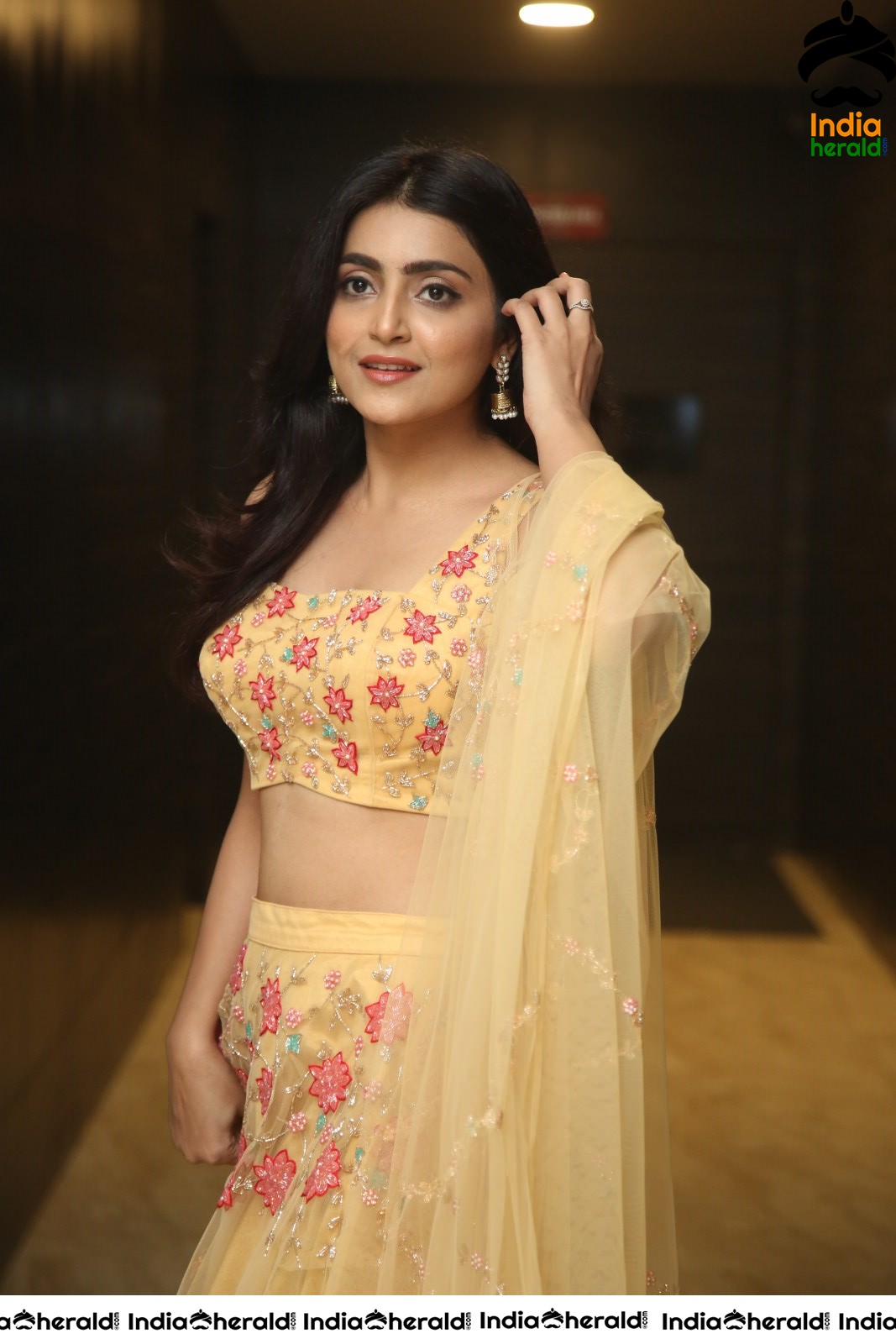 Avantika Mishra Shows her Teasing Hot Waistline in Choli Set 2