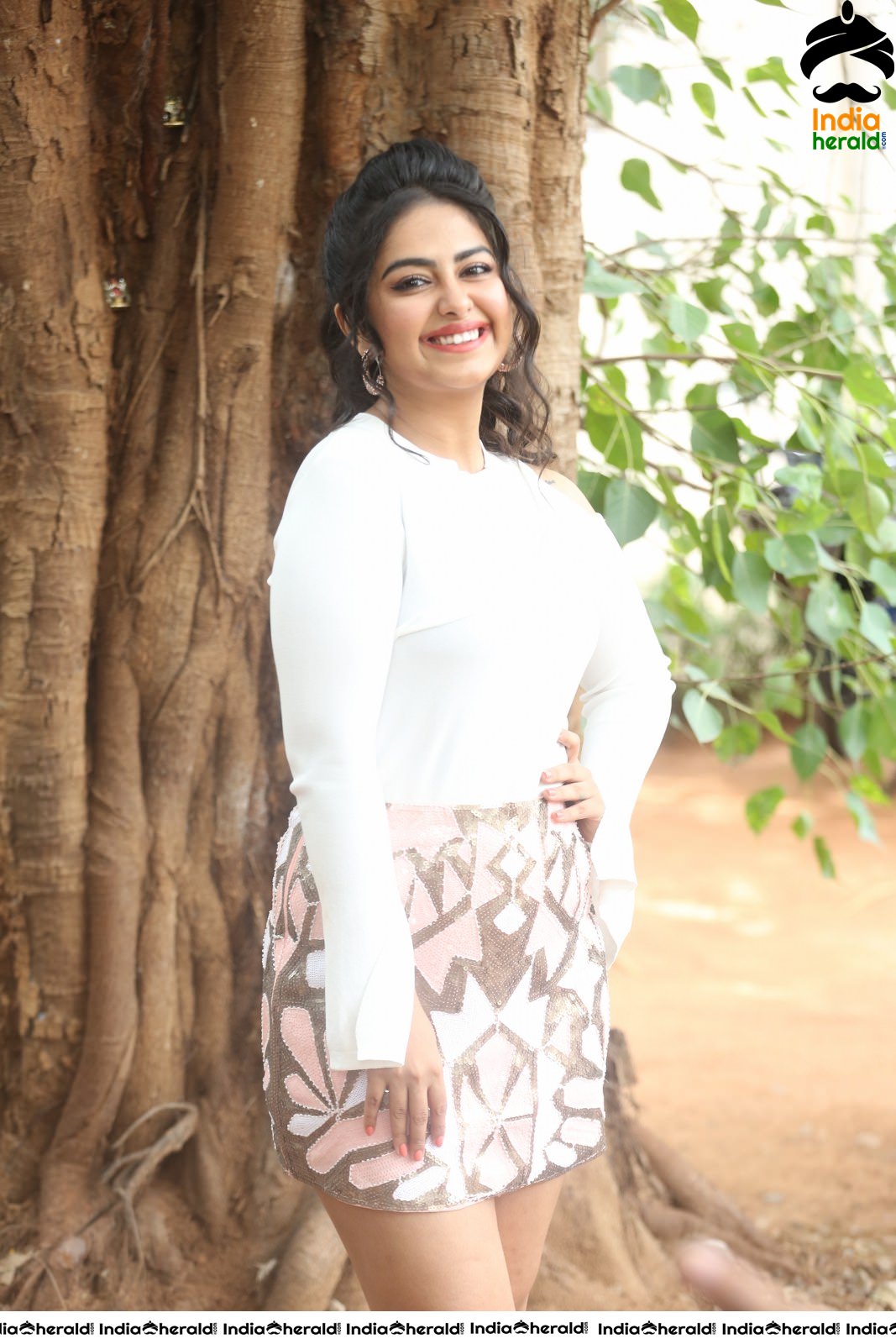 Avika Gor Latest Hot Thighs Show in White Dress Stills Set 2