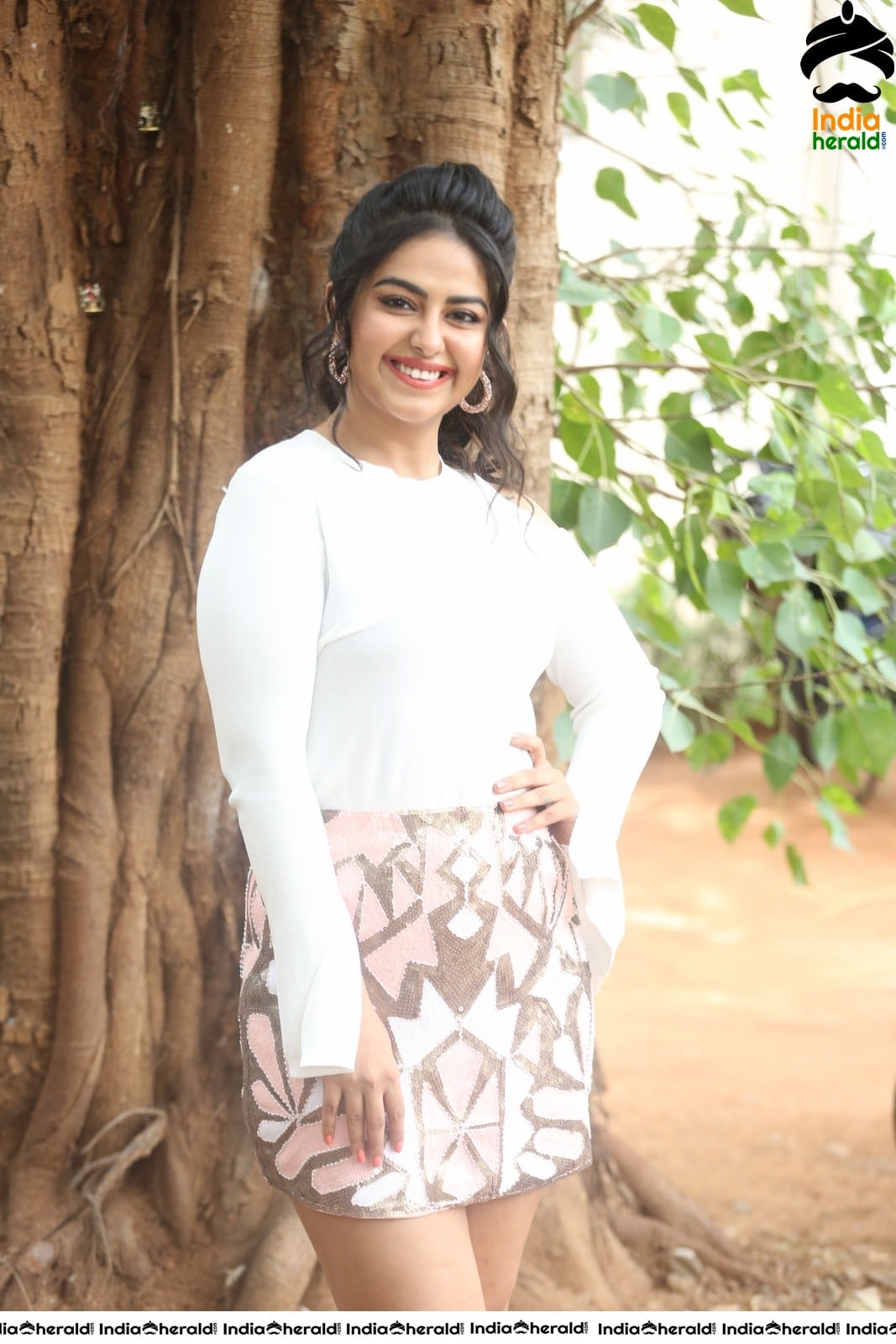 Avika Gor Latest Hot Thighs Show in White Dress Stills Set 2