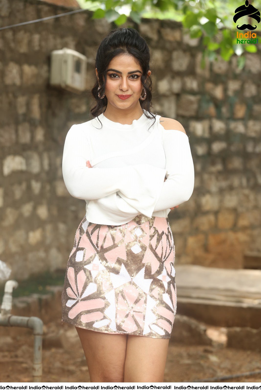 Avika Gor Latest Hot Thighs Show in White Dress Stills Set 3