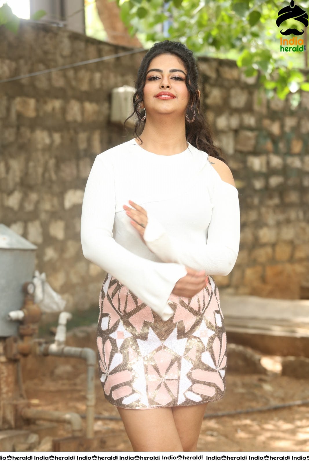 Avika Gor Latest Hot Thighs Show in White Dress Stills Set 4