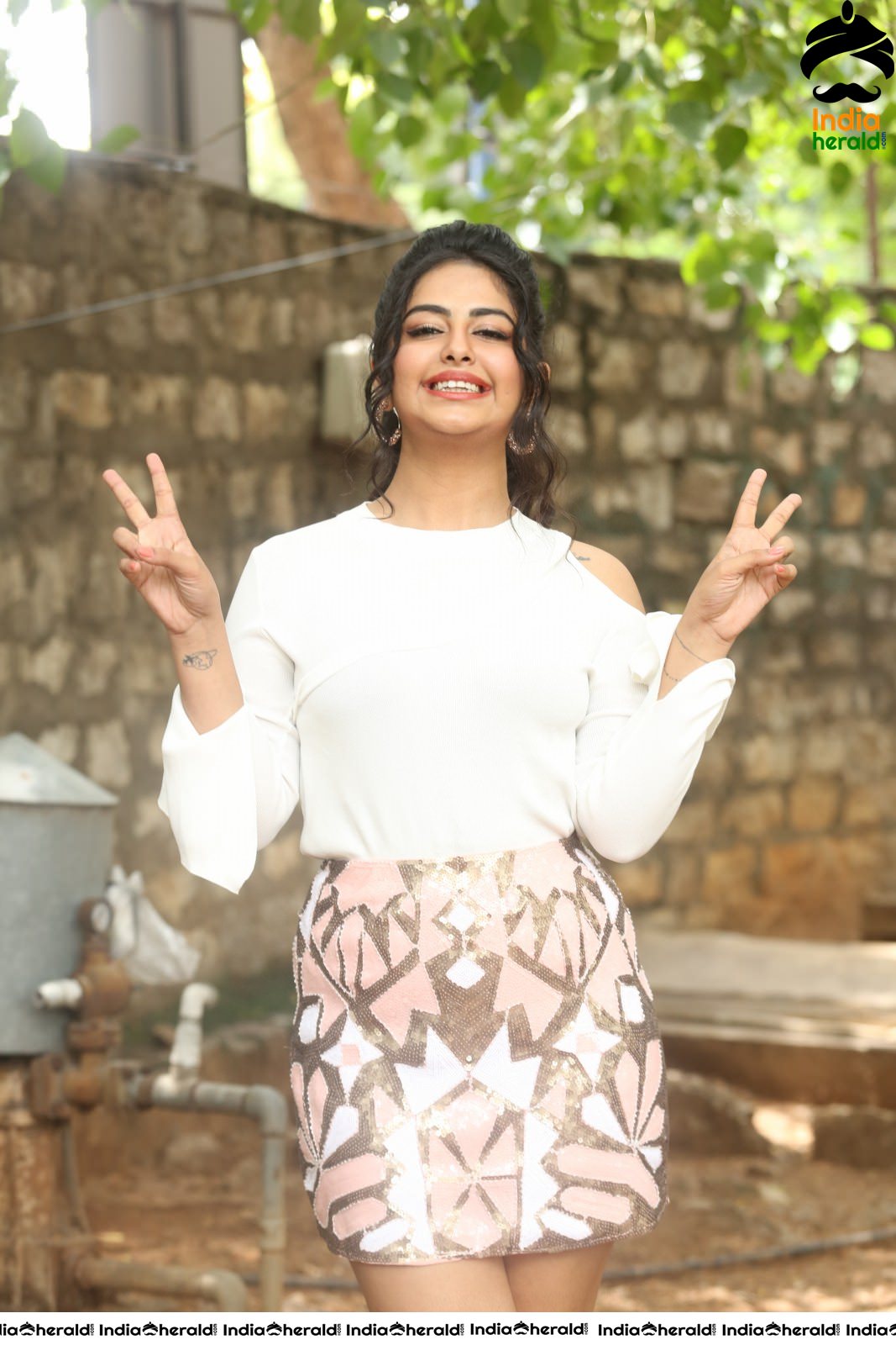 Avika Gor Latest Hot Thighs Show in White Dress Stills Set 4