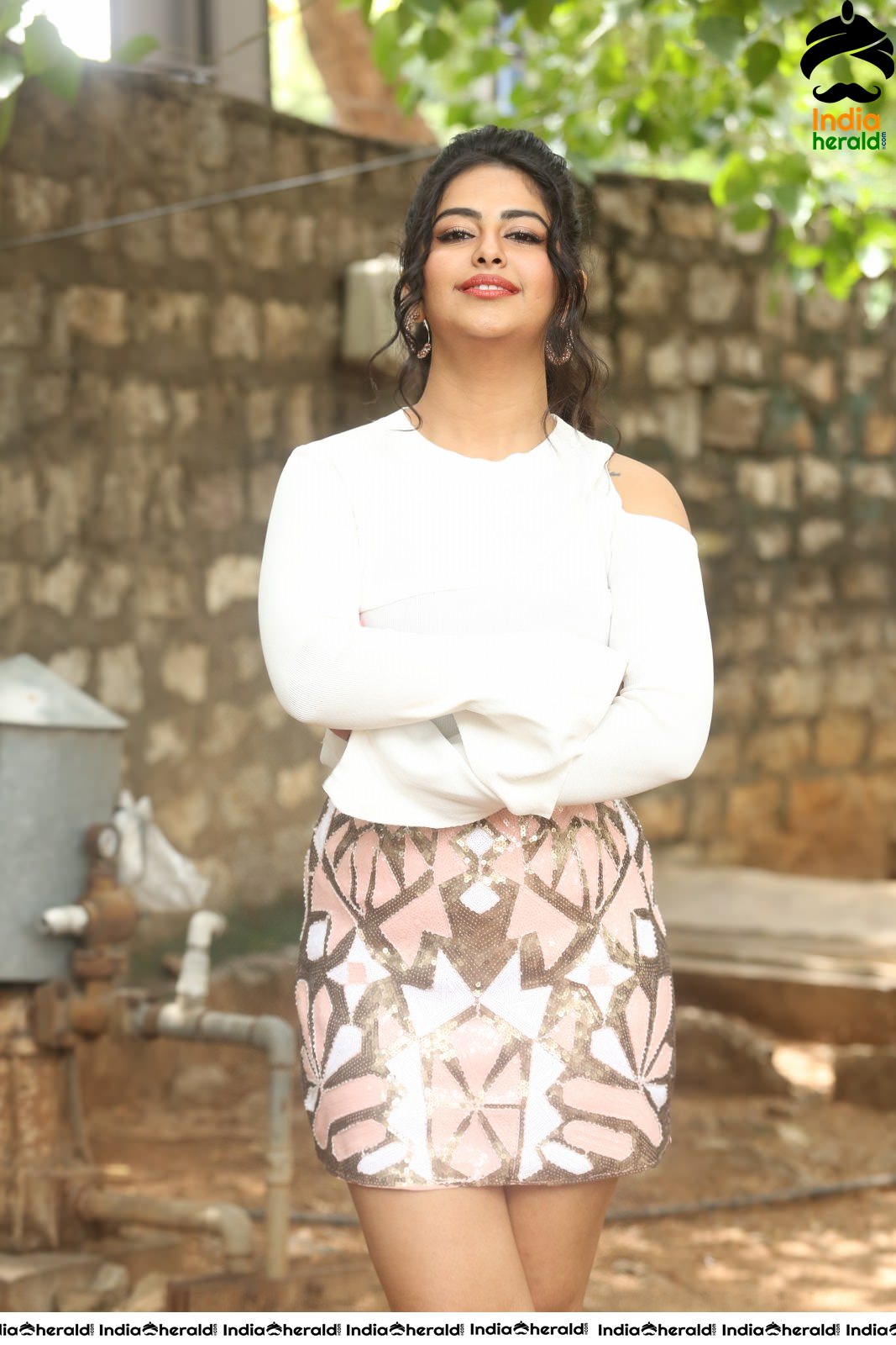 Avika Gor Latest Hot Thighs Show in White Dress Stills Set 4