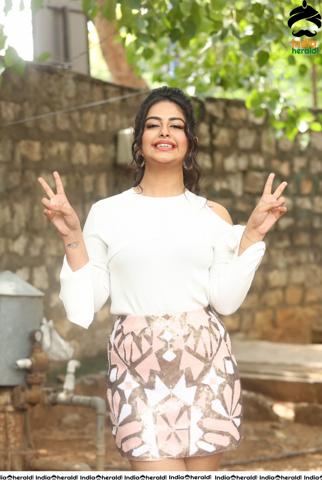 Avika Gor Latest Hot Thighs Show in White Dress Stills Set 4