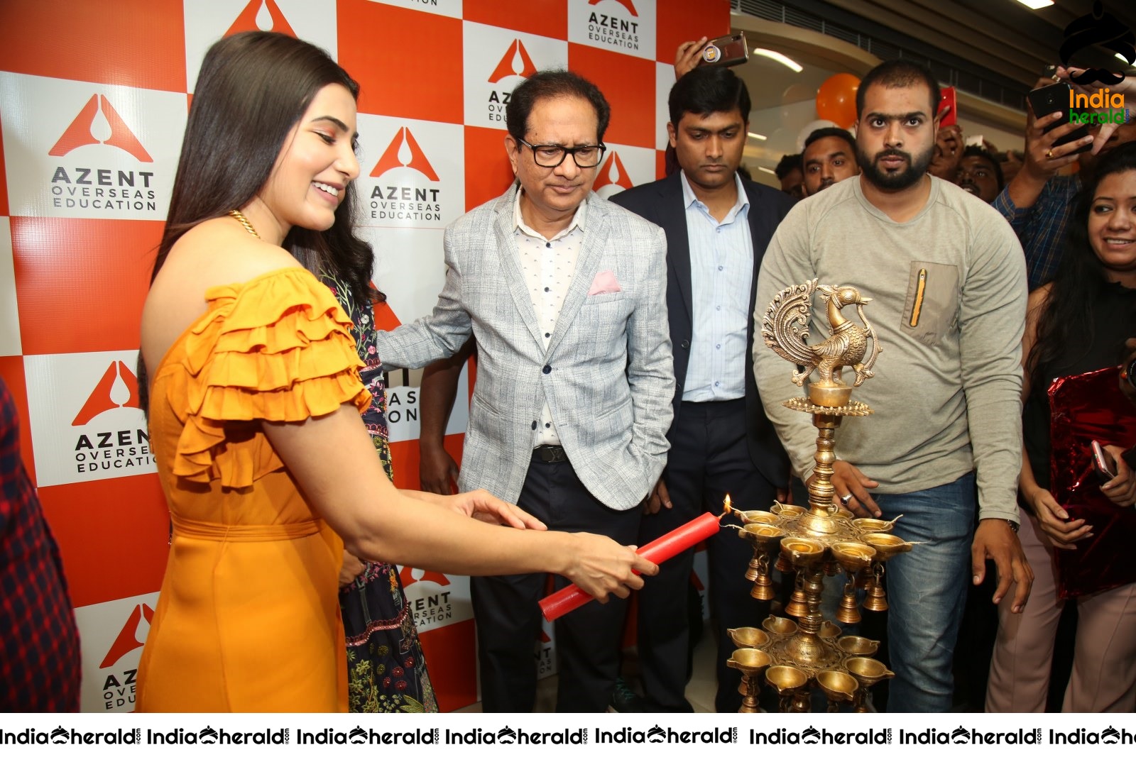 AZENT Overseas Educton Hyderbad Center Launch By Samantha Set 3