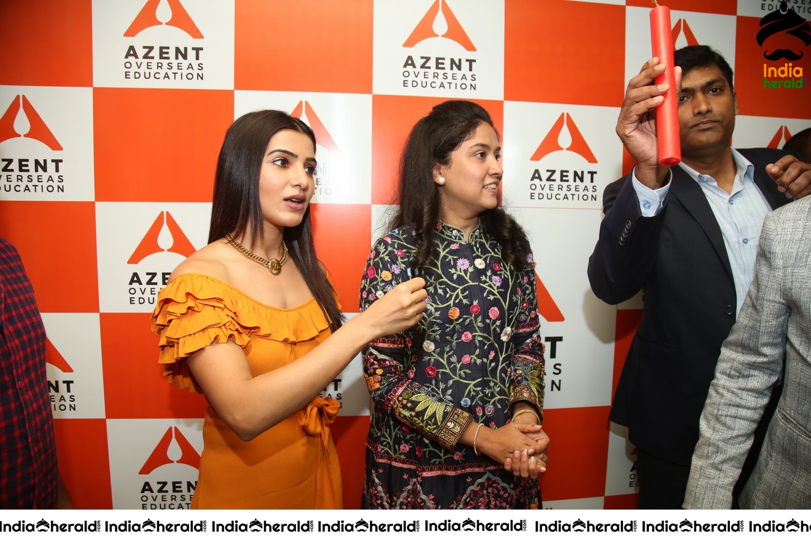 AZENT Overseas Educton Hyderbad Center Launch By Samantha Set 3