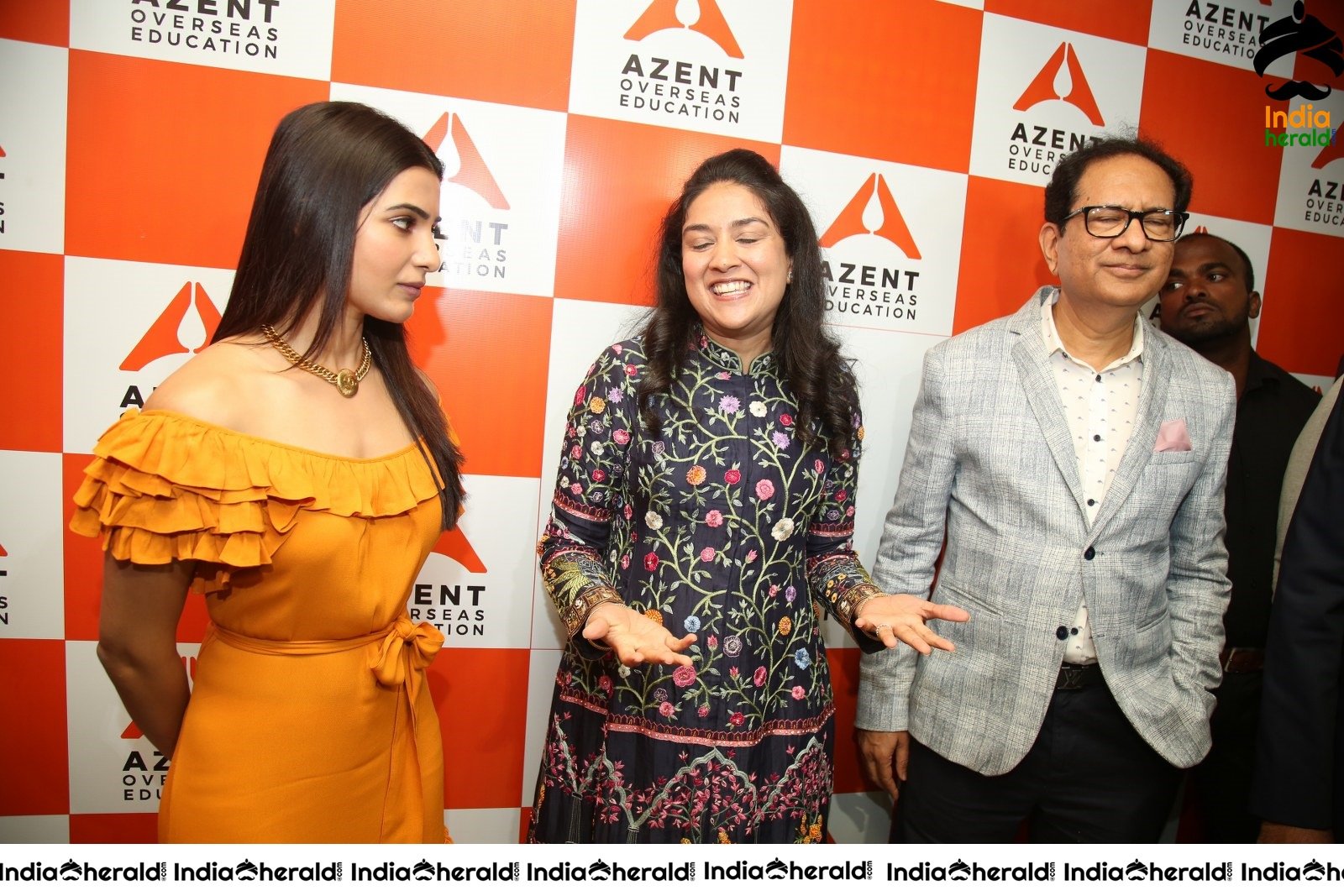 AZENT Overseas Educton Hyderbad Center Launch By Samantha Set 3