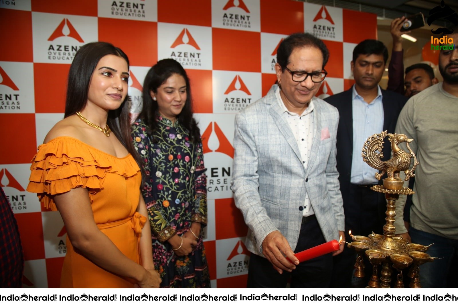 AZENT Overseas Educton Hyderbad Center Launch By Samantha Set 3