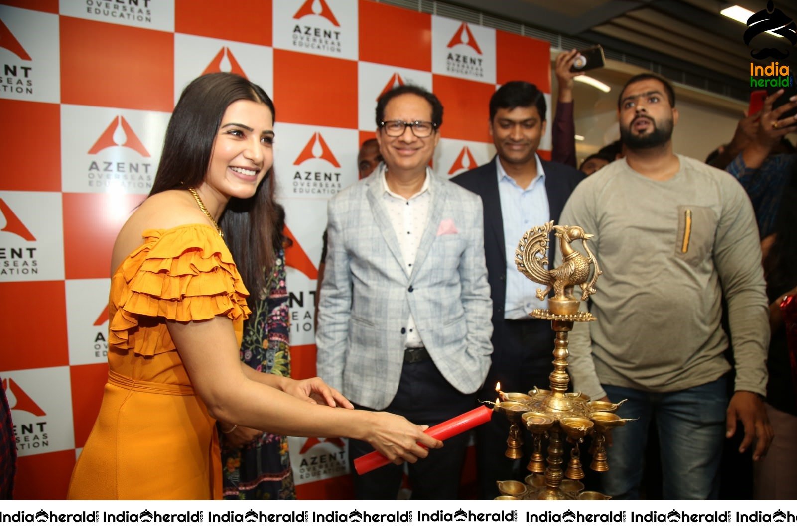 AZENT Overseas Educton Hyderbad Center Launch By Samantha Set 3