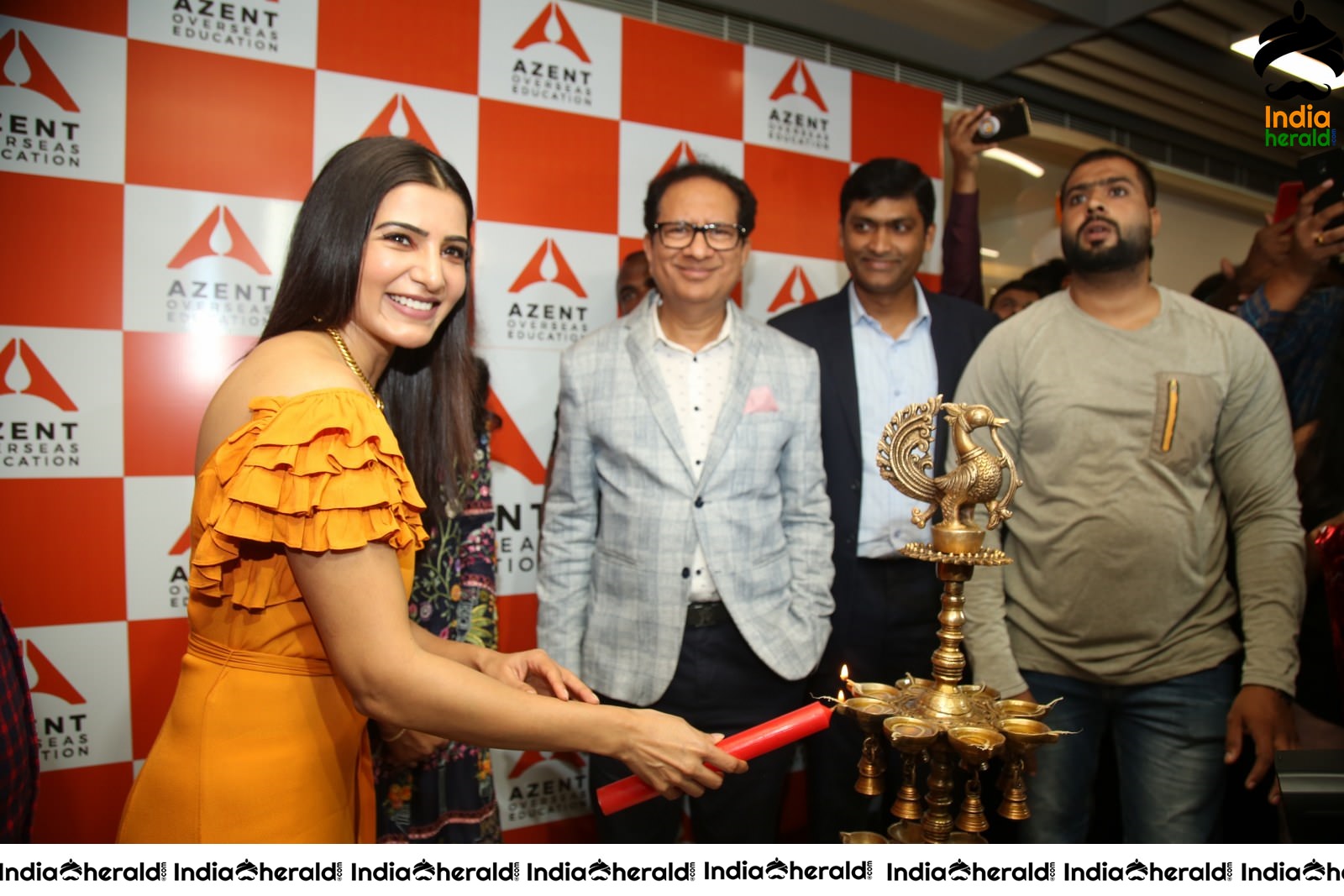 AZENT Overseas Educton Hyderbad Center Launch By Samantha Set 3