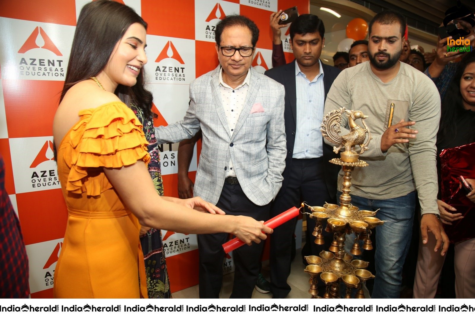 AZENT Overseas Educton Hyderbad Center Launch By Samantha Set 3
