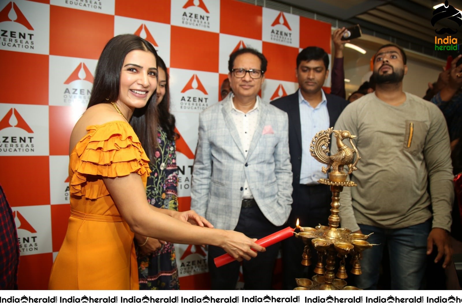 AZENT Overseas Educton Hyderbad Center Launch By Samantha Set 3