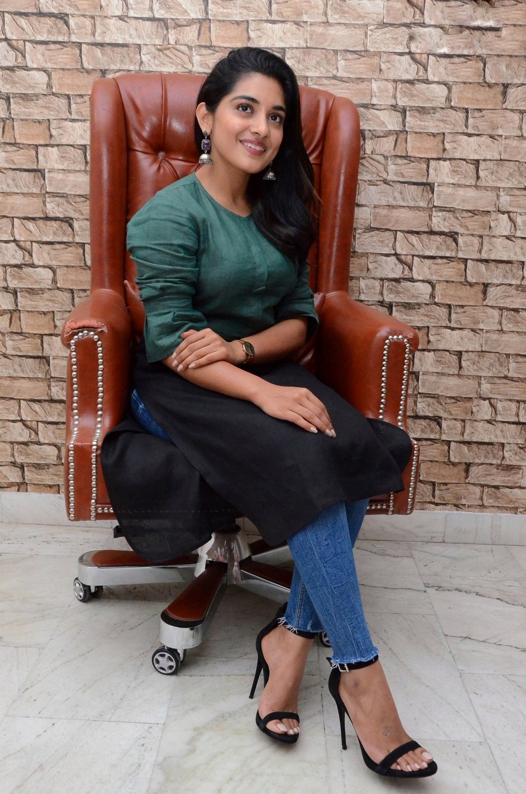 Beautiful Nivetha Thomas Photos Taken At Her Residence