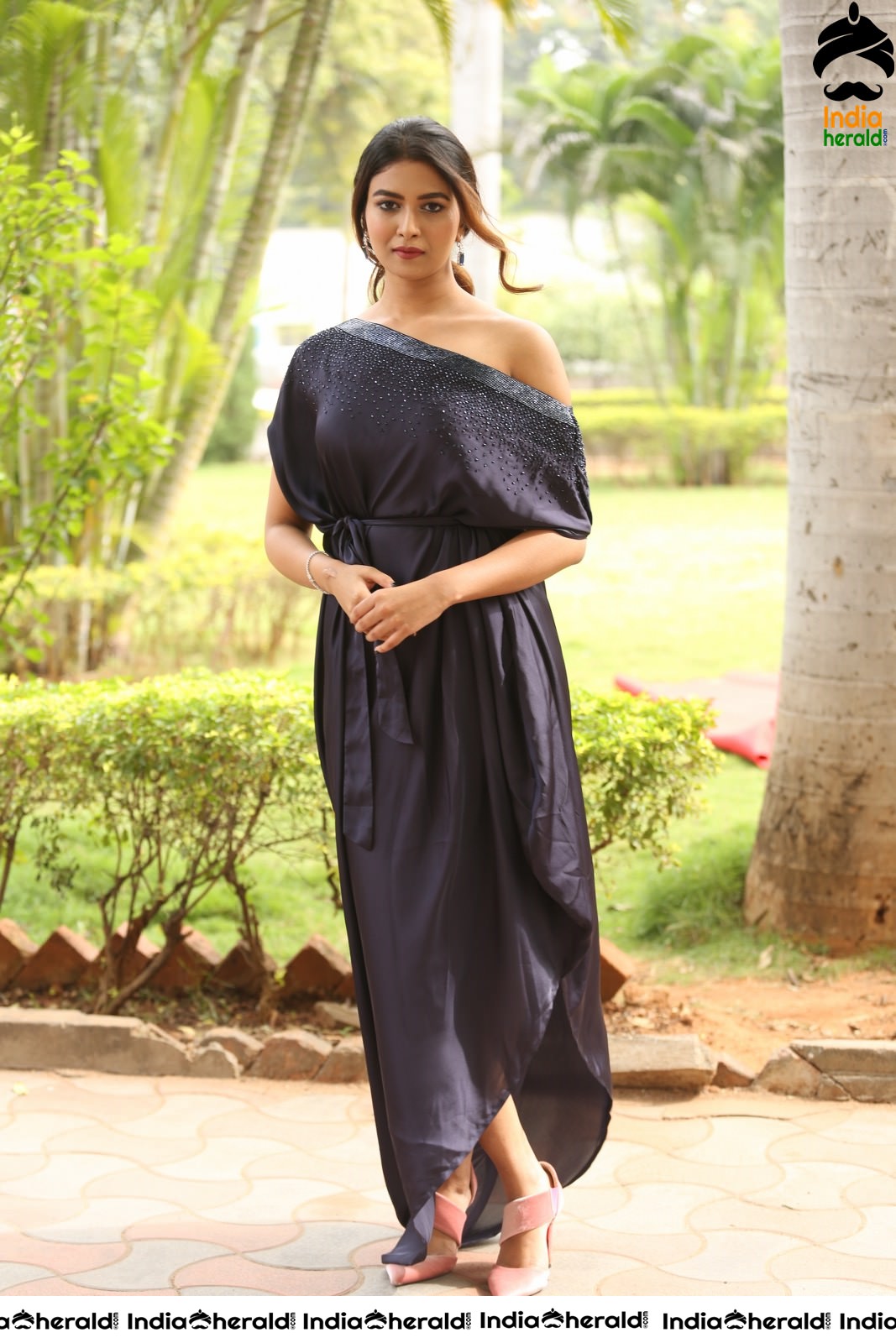 Bhavana Rao Latest Stills in Royal Blue Attire Set 2