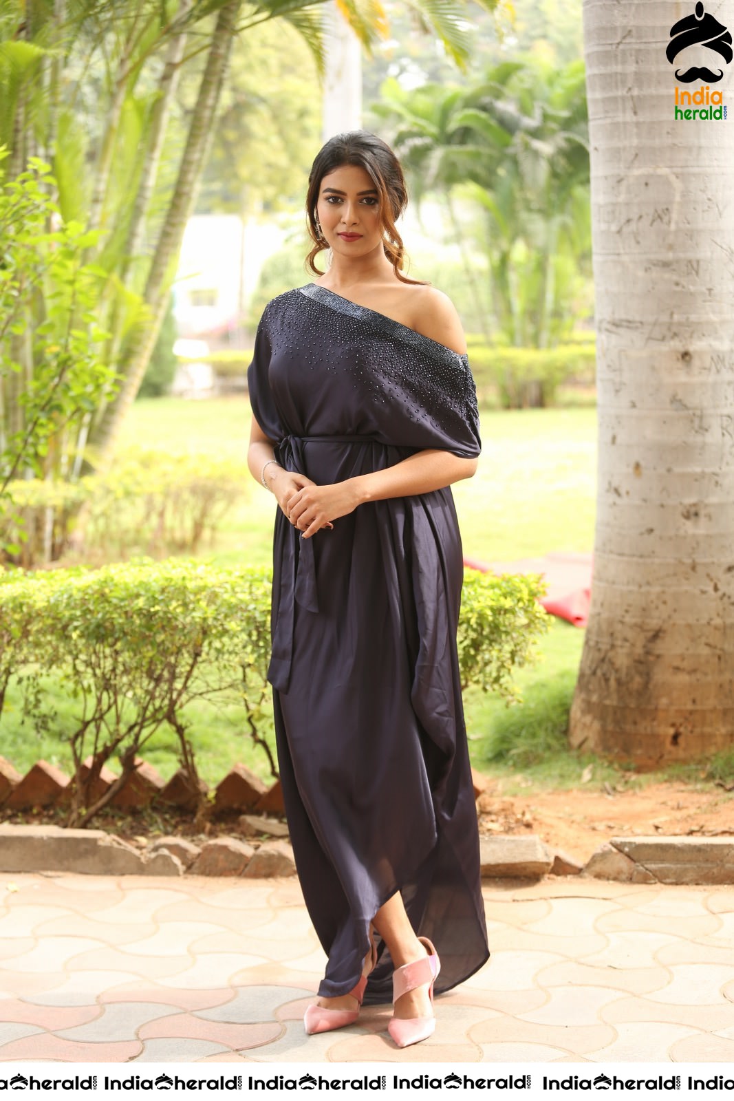 Bhavana Rao Latest Stills in Royal Blue Attire Set 2