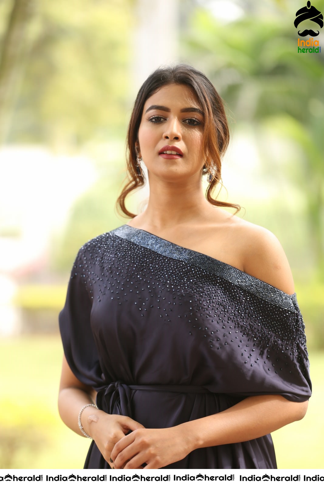 Bhavana Rao Latest Stills in Royal Blue Attire Set 2