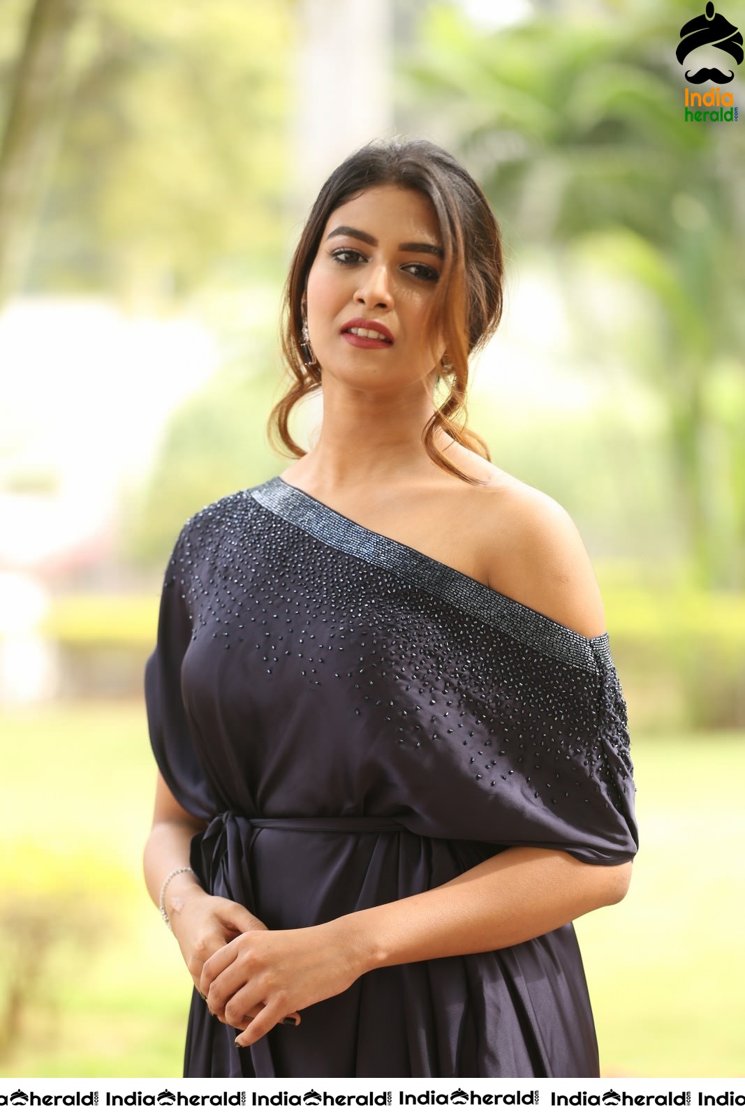 Bhavana Rao Latest Stills in Royal Blue Attire Set 2