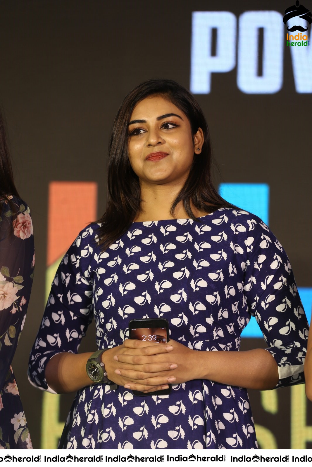 Bigil Girl Indhuja Looking Hot in Blue