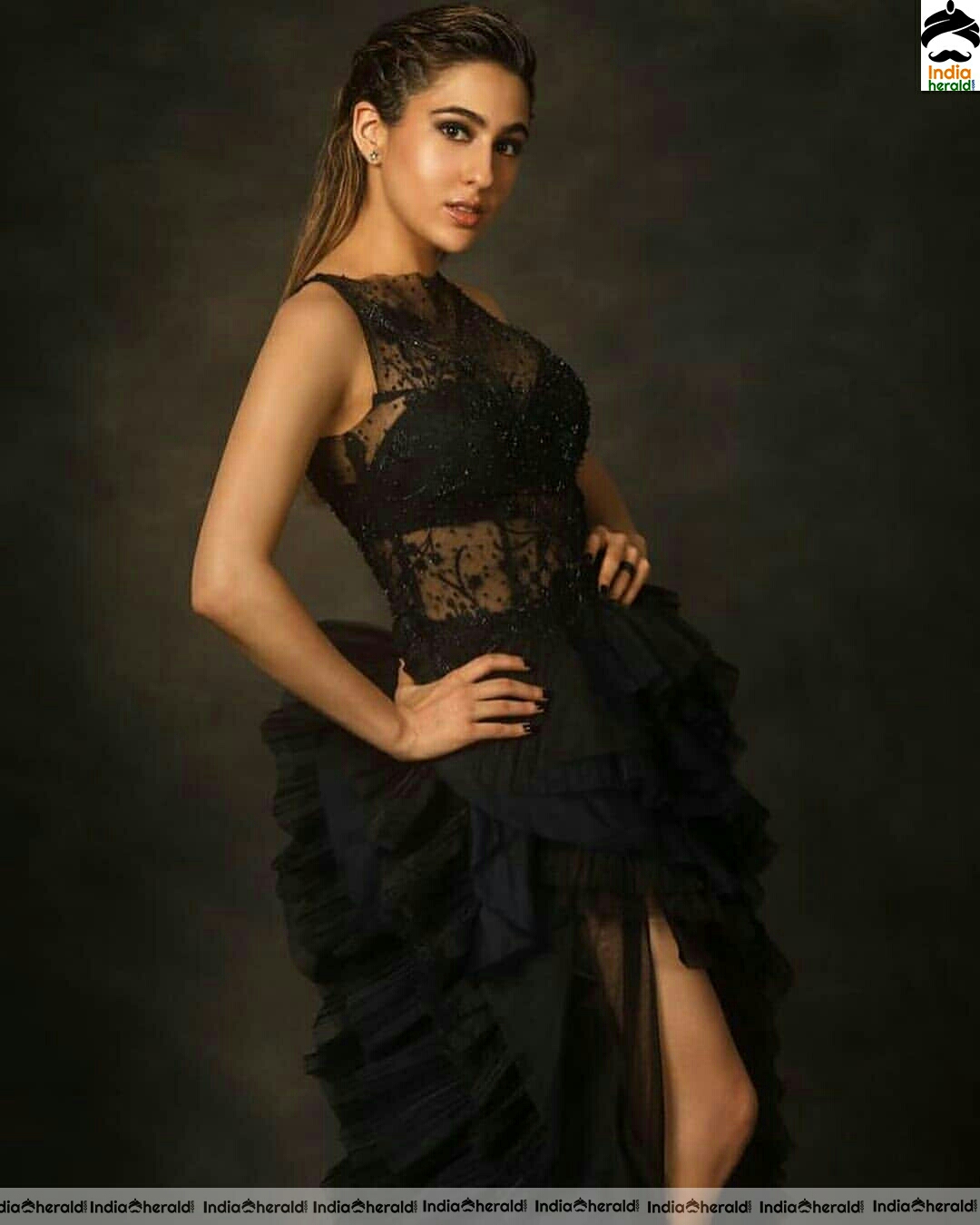 Black Magic Sara Ali Khan Hot In Black