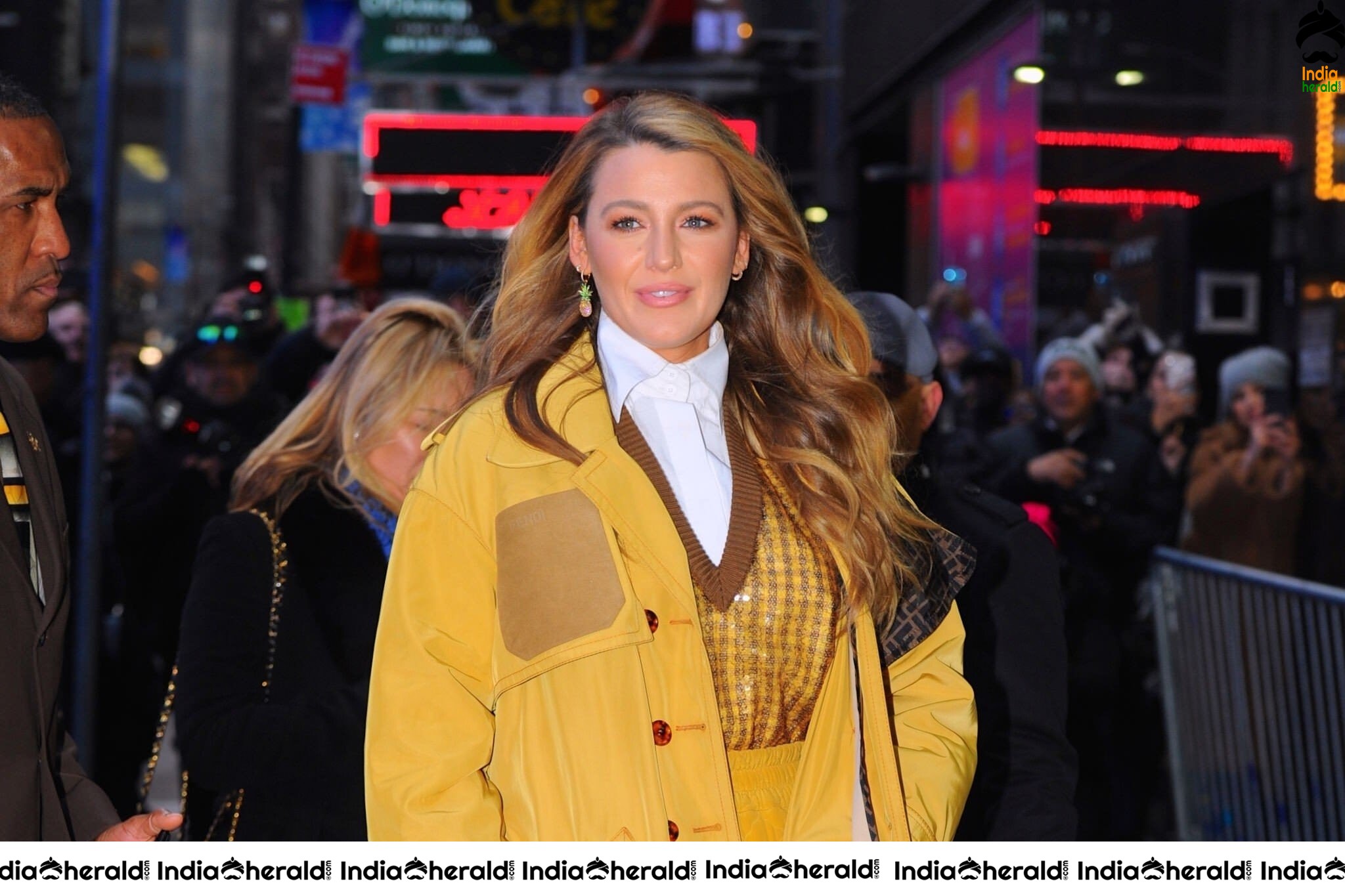 Blake Lively at Good Morning America Arrival New York City