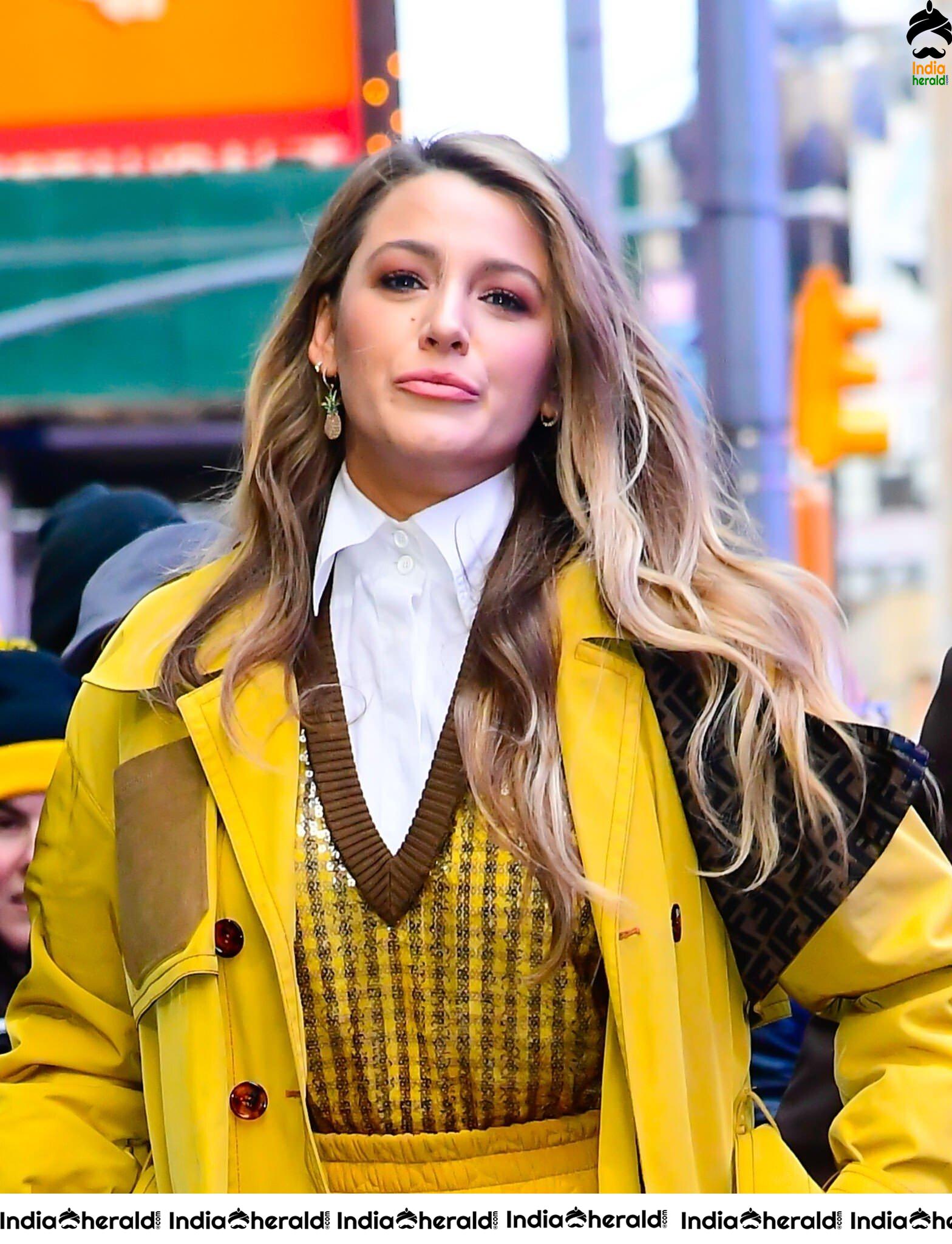 Blake Lively at Good Morning America Arrival New York City