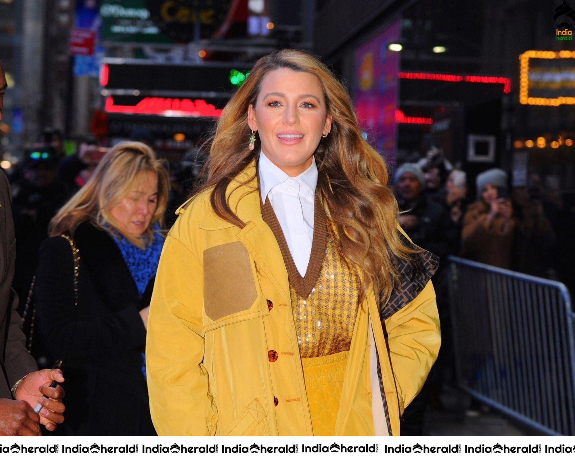 Blake Lively at Good Morning America Arrival New York City