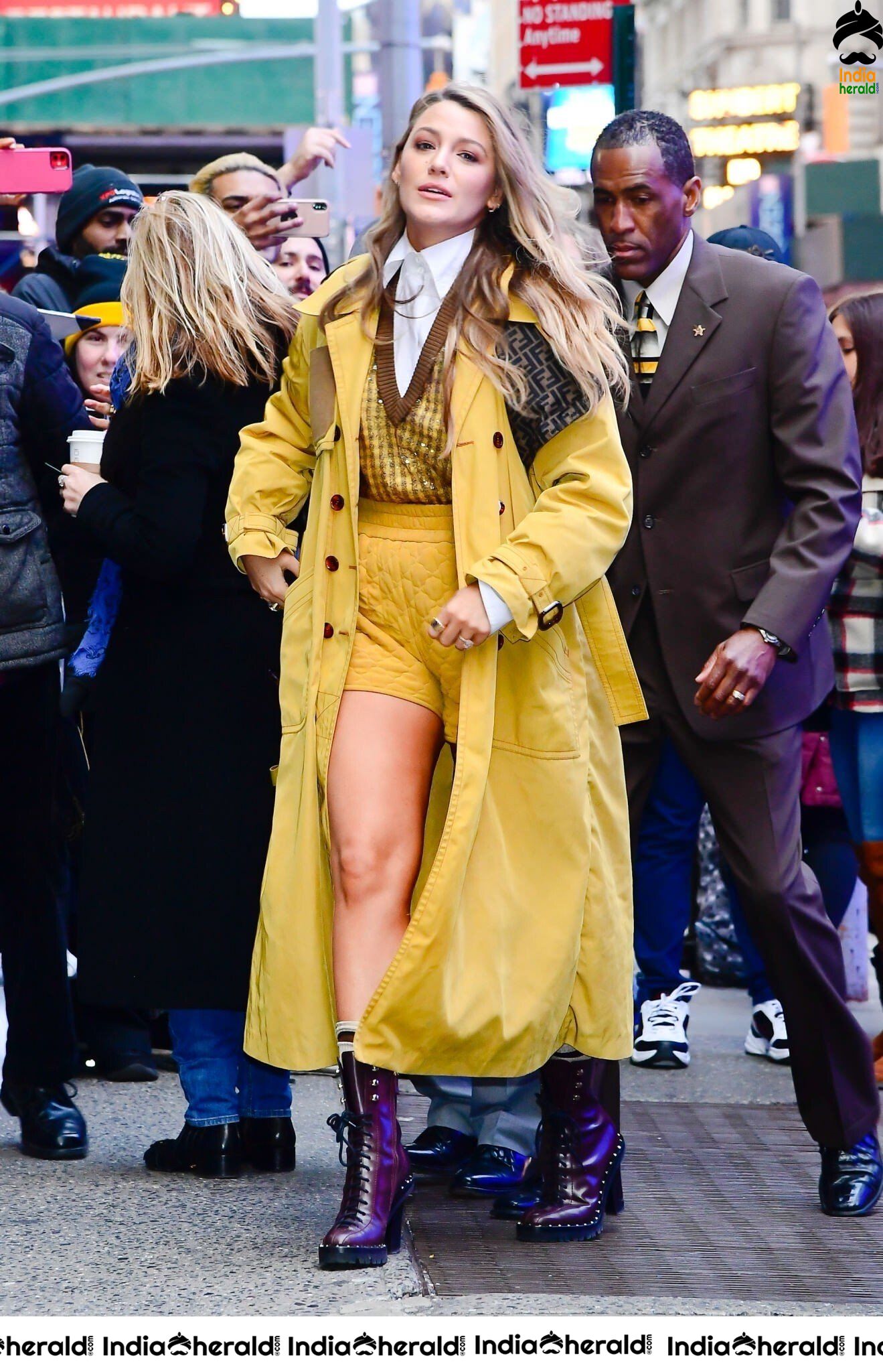 Blake Lively at Good Morning America Arrival New York City