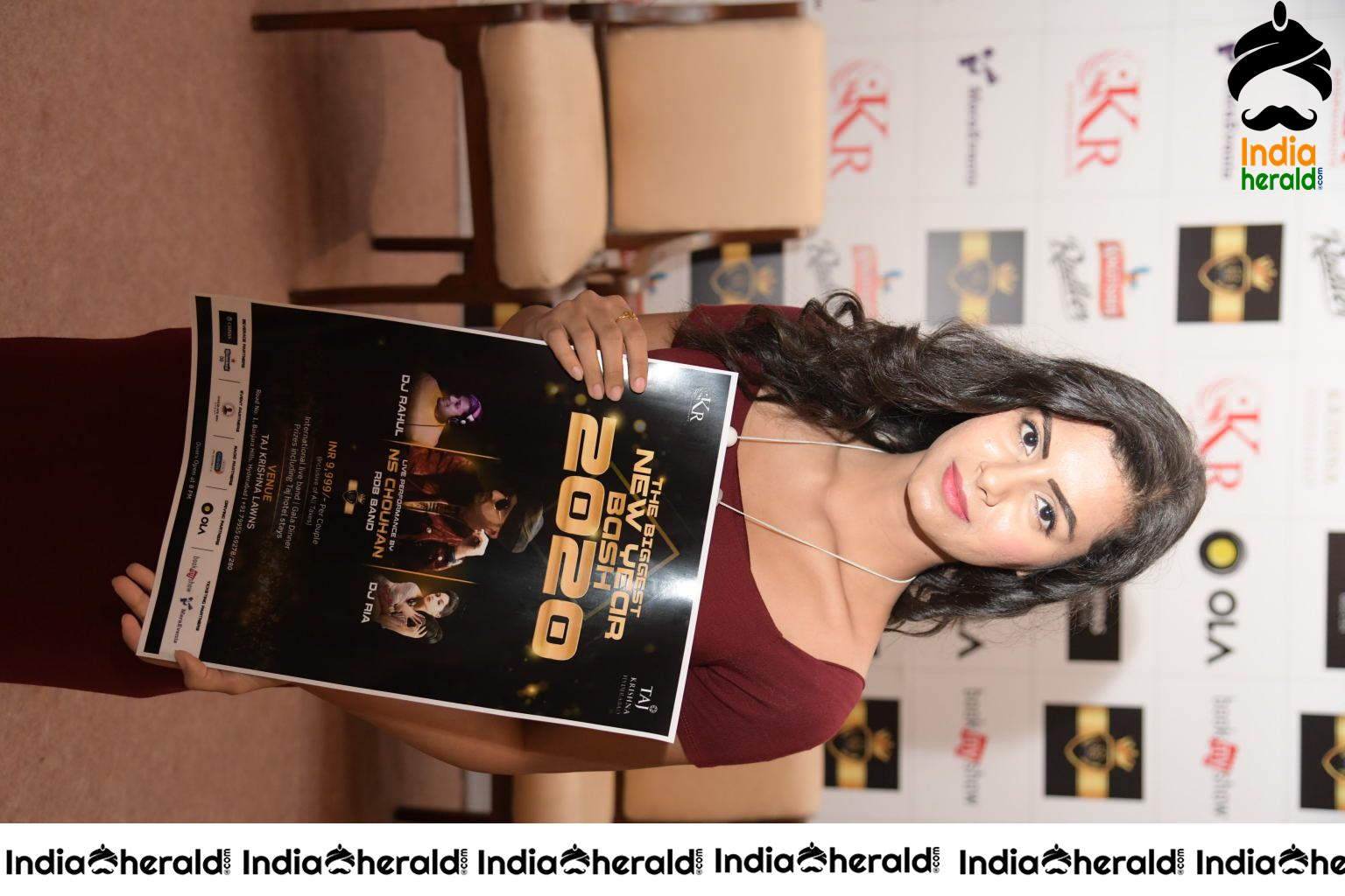 Bollywood Actress Juhee khan Poster Launch for The Biggest Bollywood New Year Bash 2020 Set 2