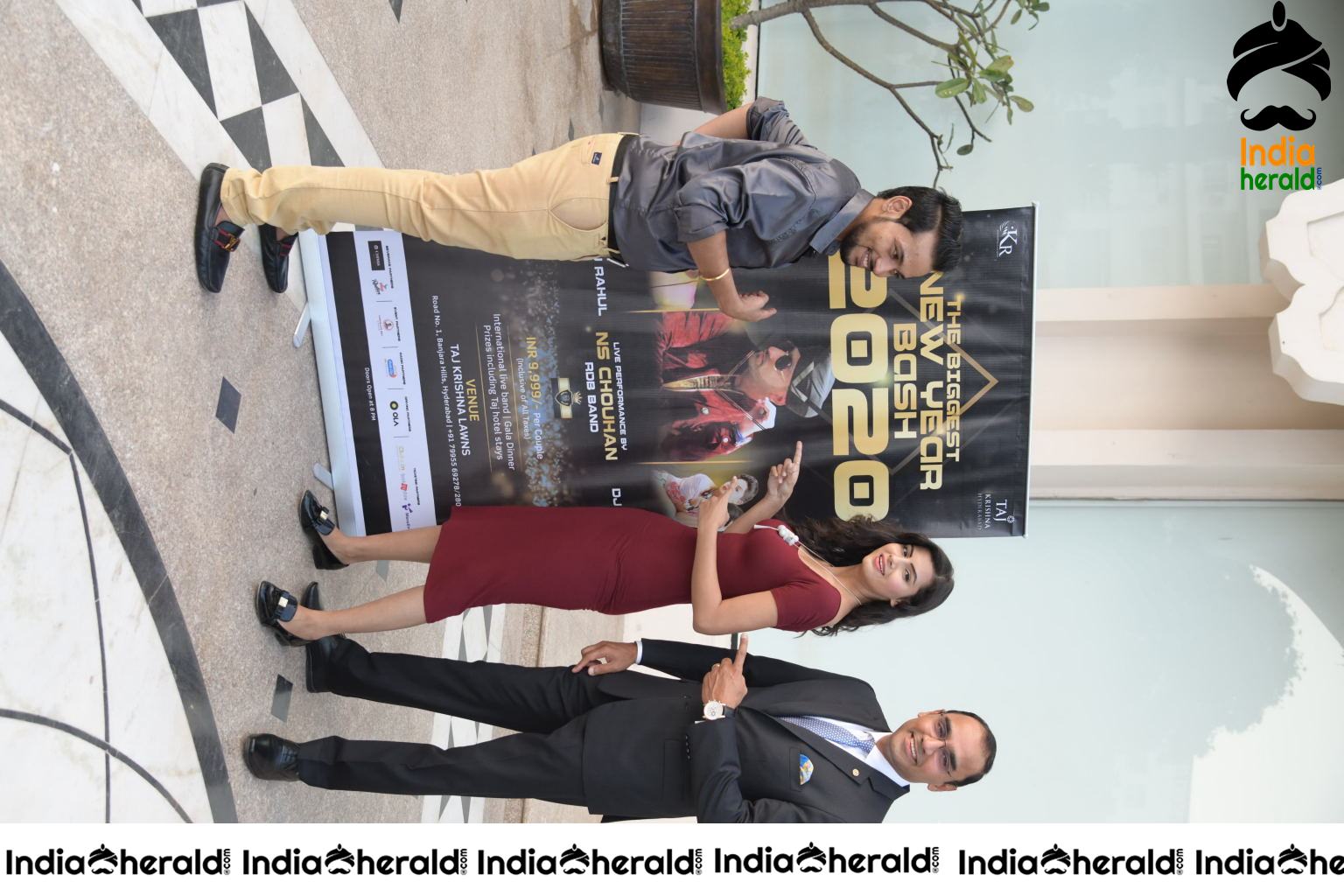 Bollywood Actress Juhee khan Poster Launch for The Biggest Bollywood New Year Bash 2020 Set 2