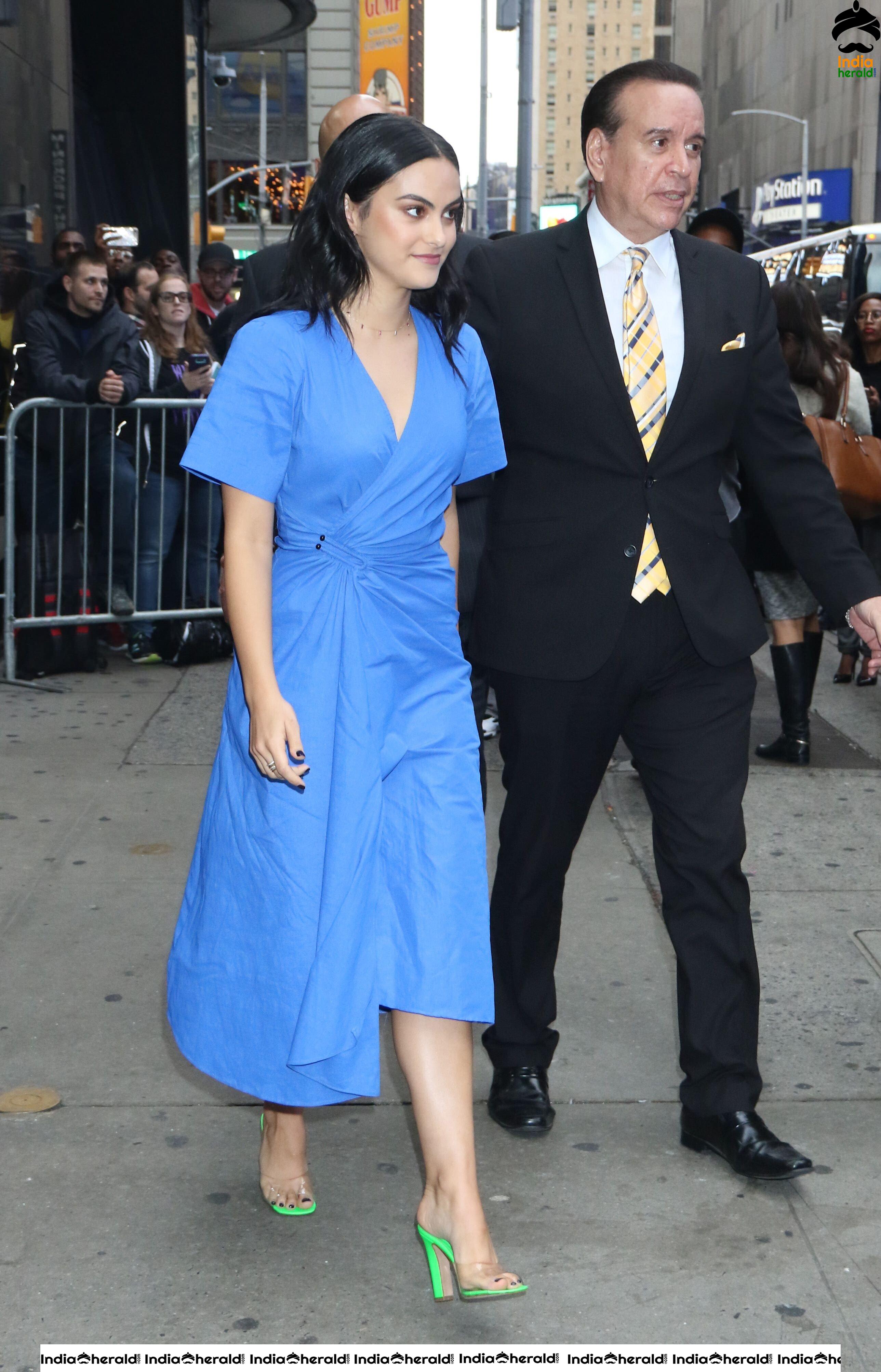 Camila Mendes On The Way to Good Morning America Show in NYC Set 1