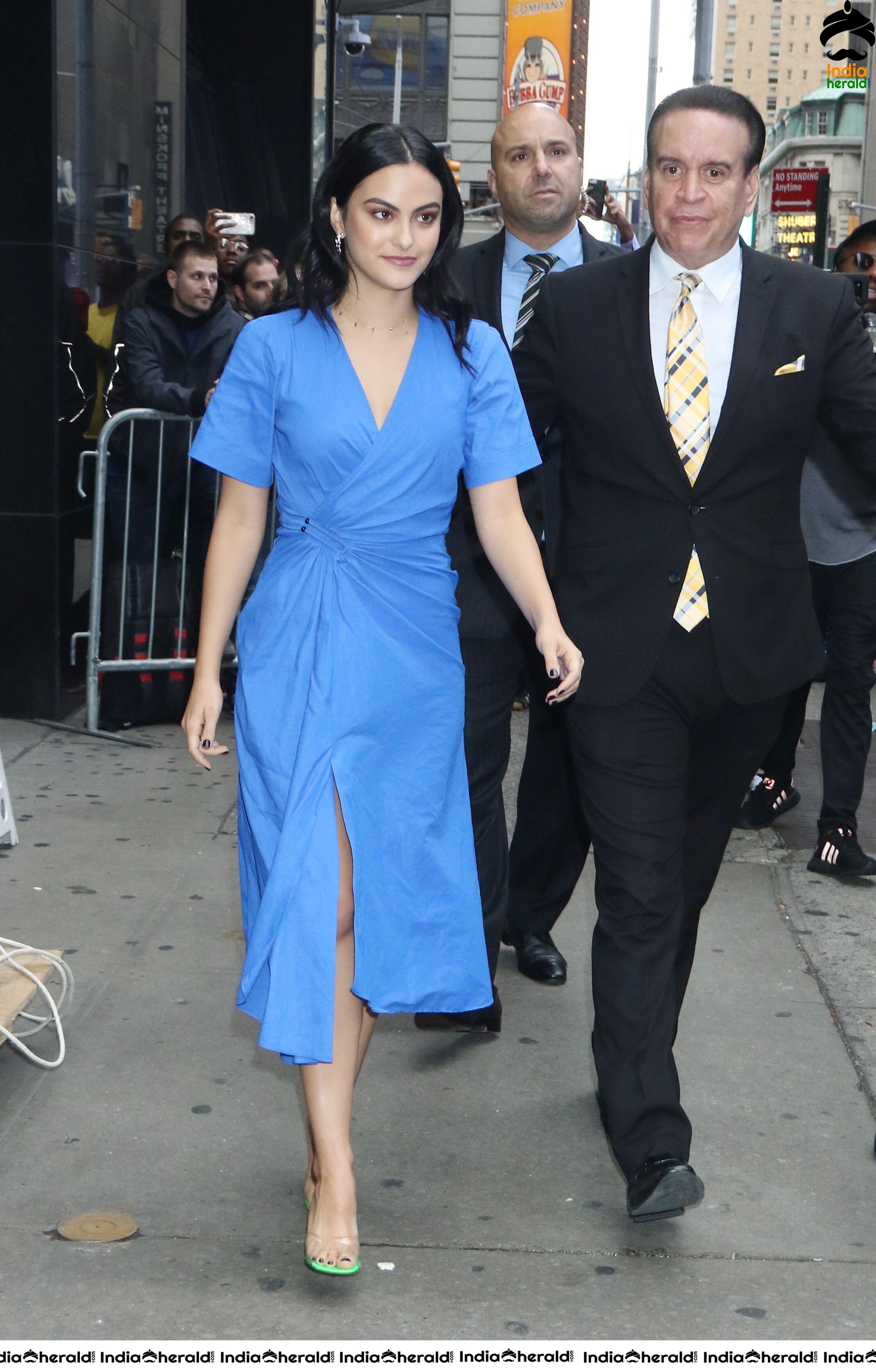 Camila Mendes On The Way to Good Morning America Show in NYC Set 1