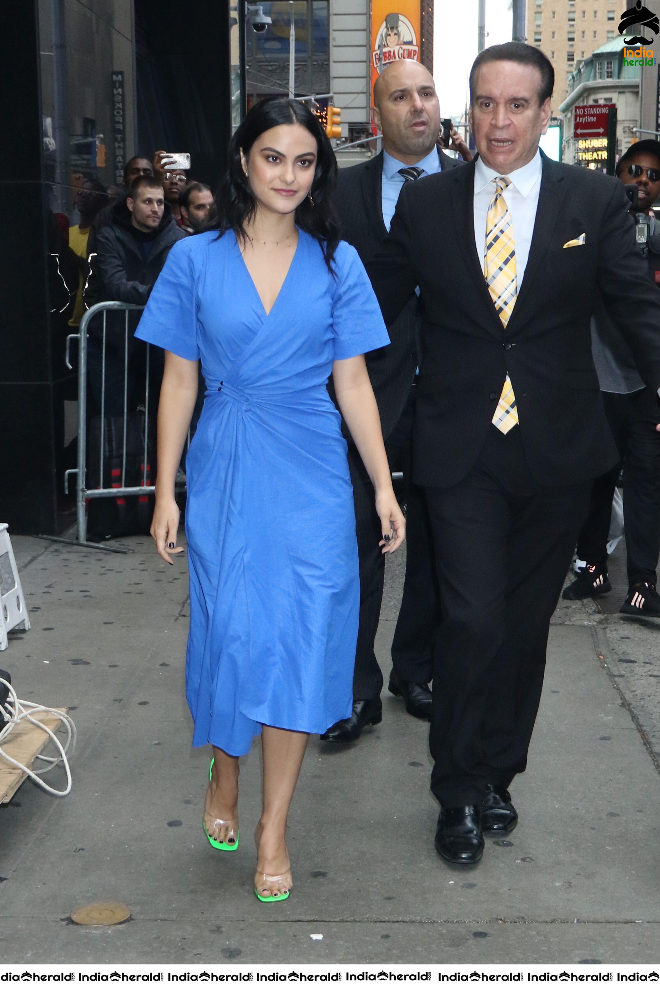 Camila Mendes On The Way to Good Morning America Show in NYC Set 2