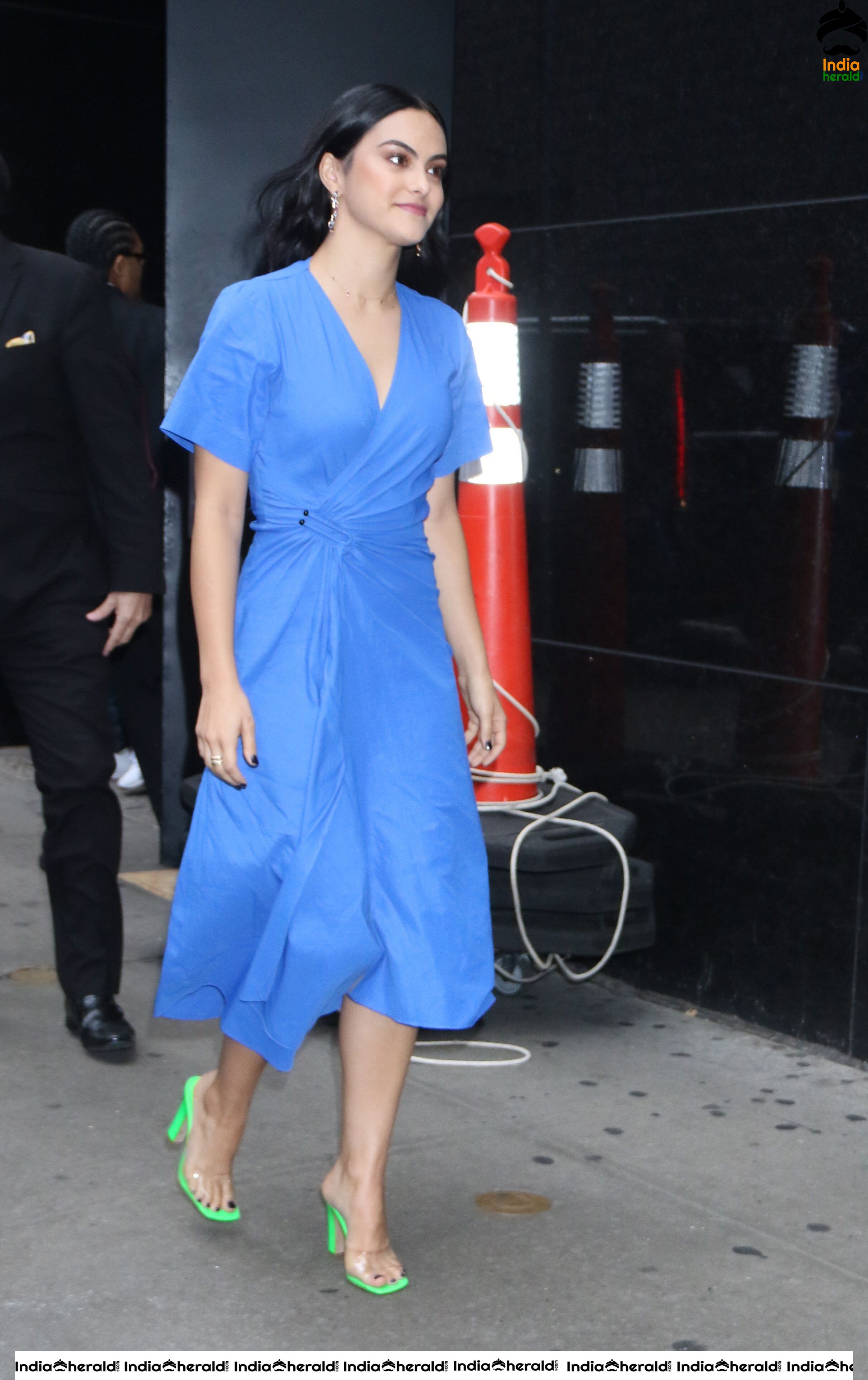 Camila Mendes On The Way to Good Morning America Show in NYC Set 2