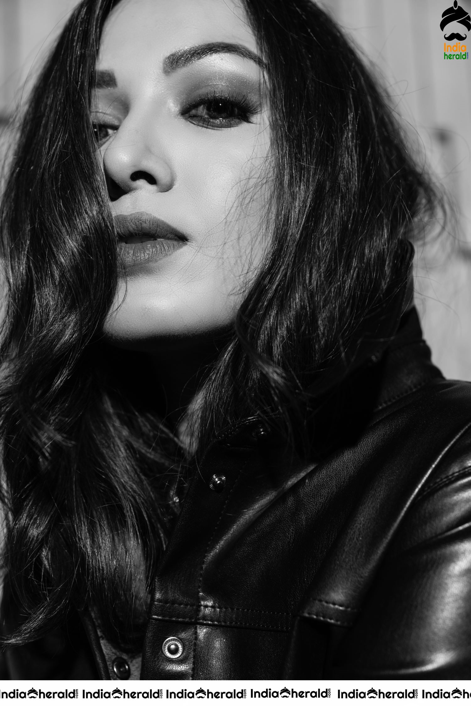 Captivating Catherine Tresa in B and W Photoshoot session