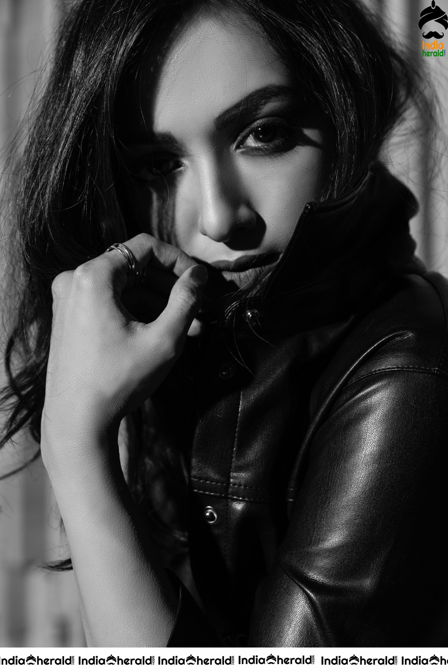 Captivating Catherine Tresa in B and W Photoshoot session