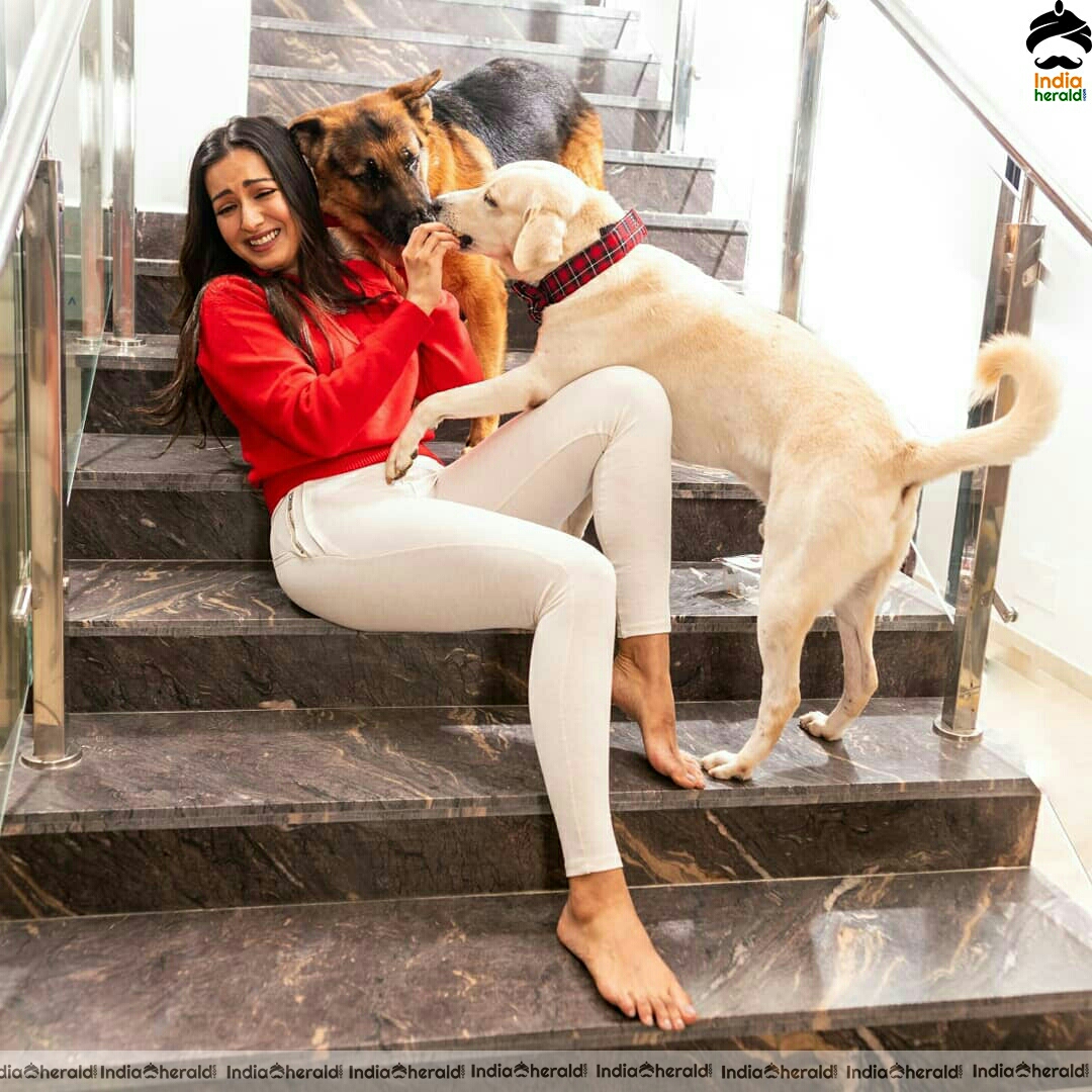 Catherine Tresa Enjoying Her Christmas