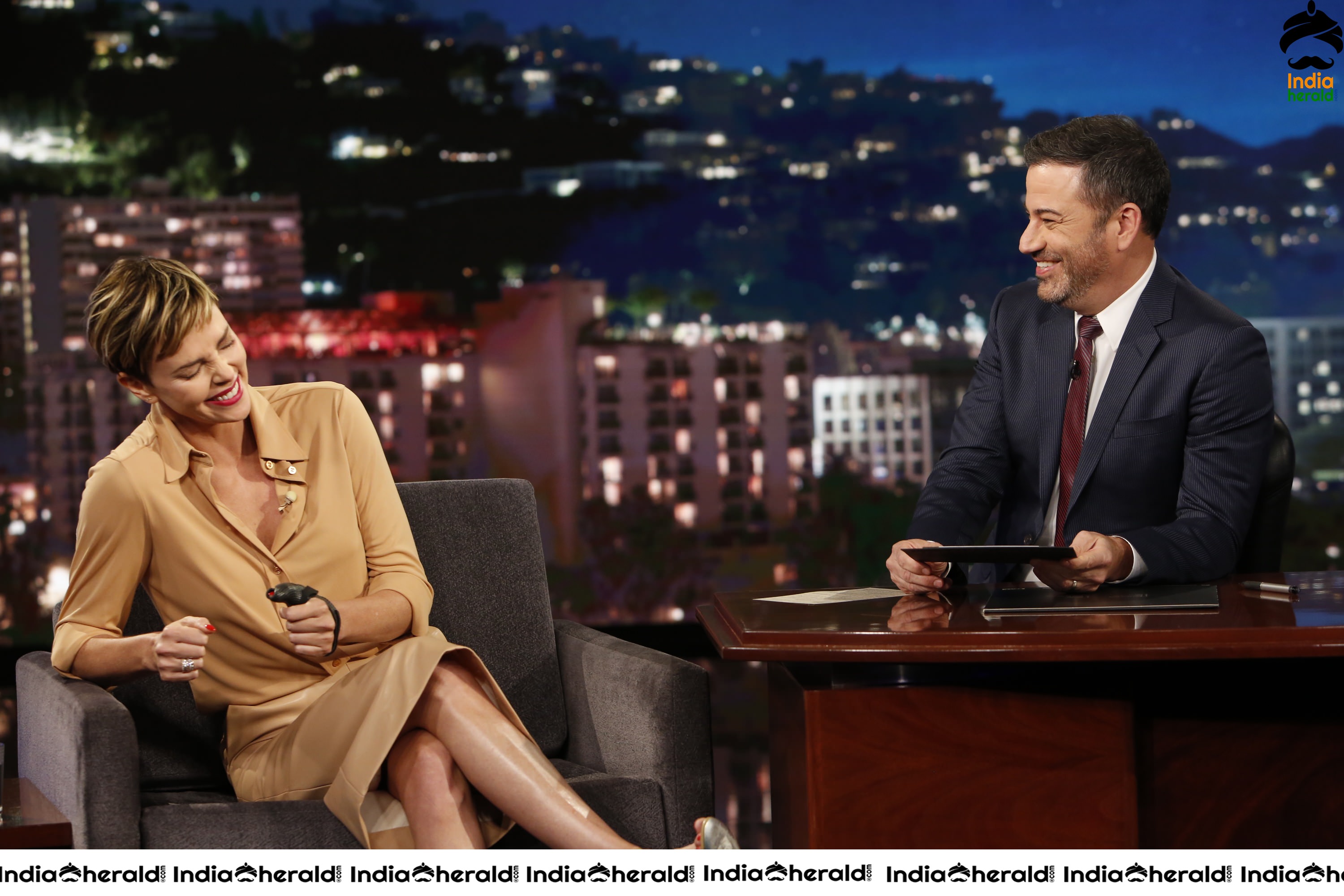Charlize Theron at Jimmy Kimmel Live Show