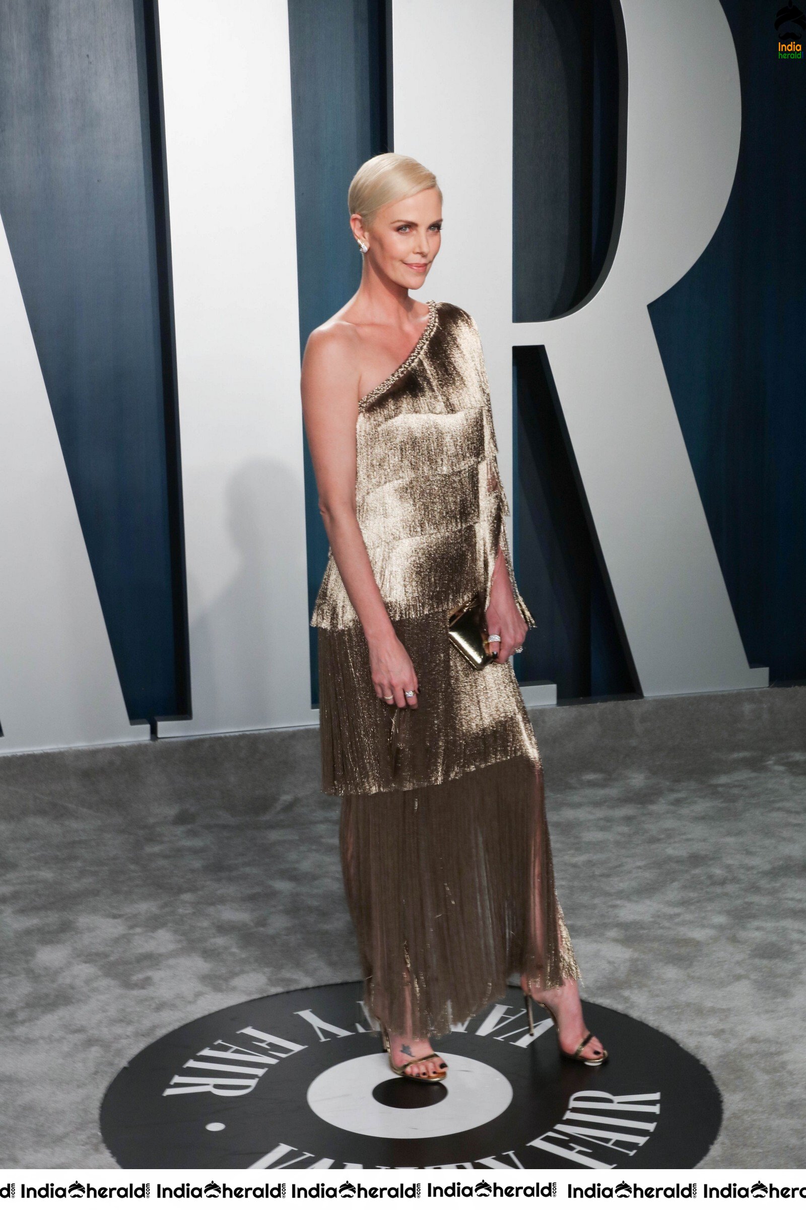 Charlize Theron at Vanity Fair Oscar Party Beverly Hills Set 1