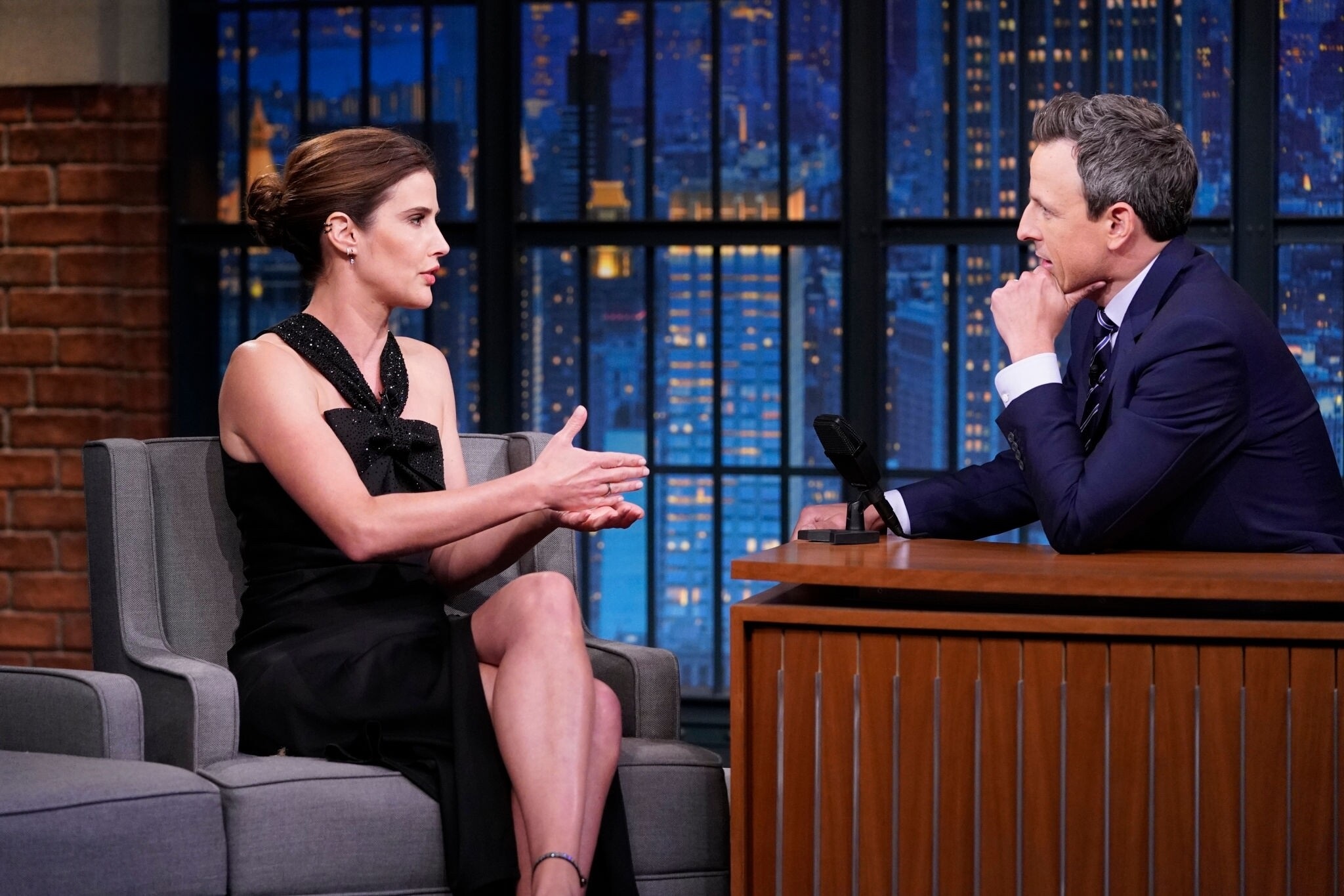 Cobie Smulders At Late Night With Seth Meyers