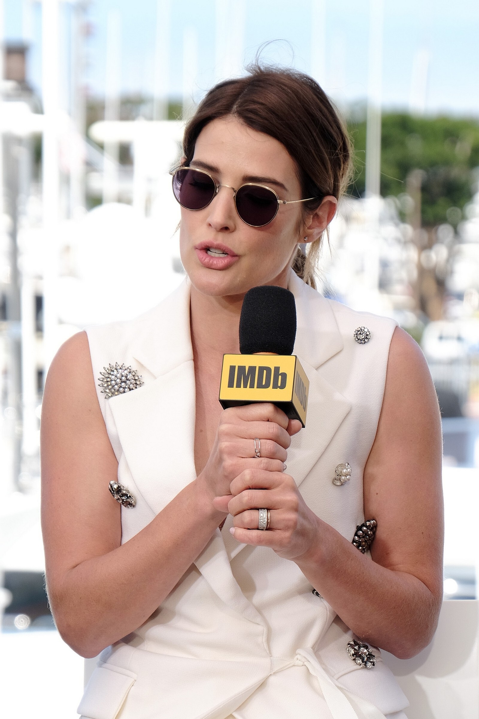 Cobie Smulders In IMDB Boat At San Diego Comic Con 2019