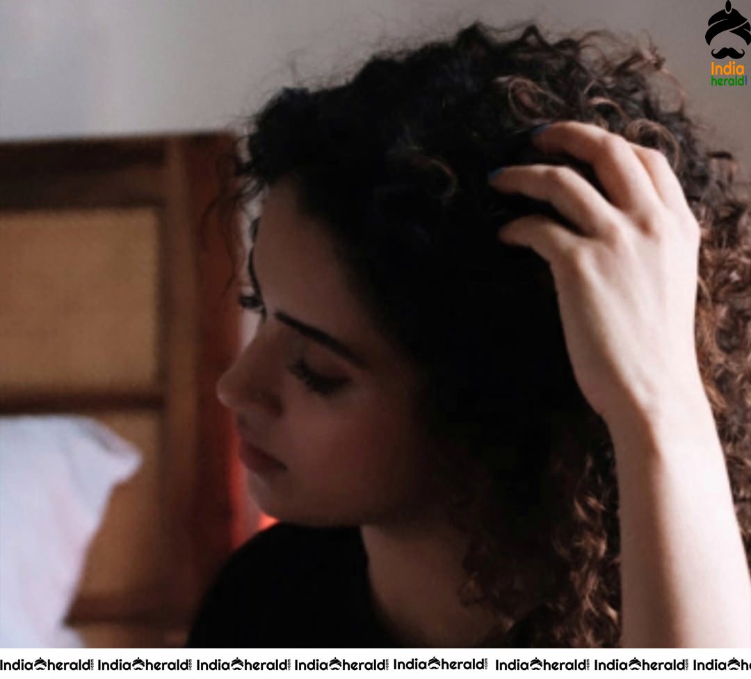 Curly Haired Beauty Sanya Malhotra Latest Clicks