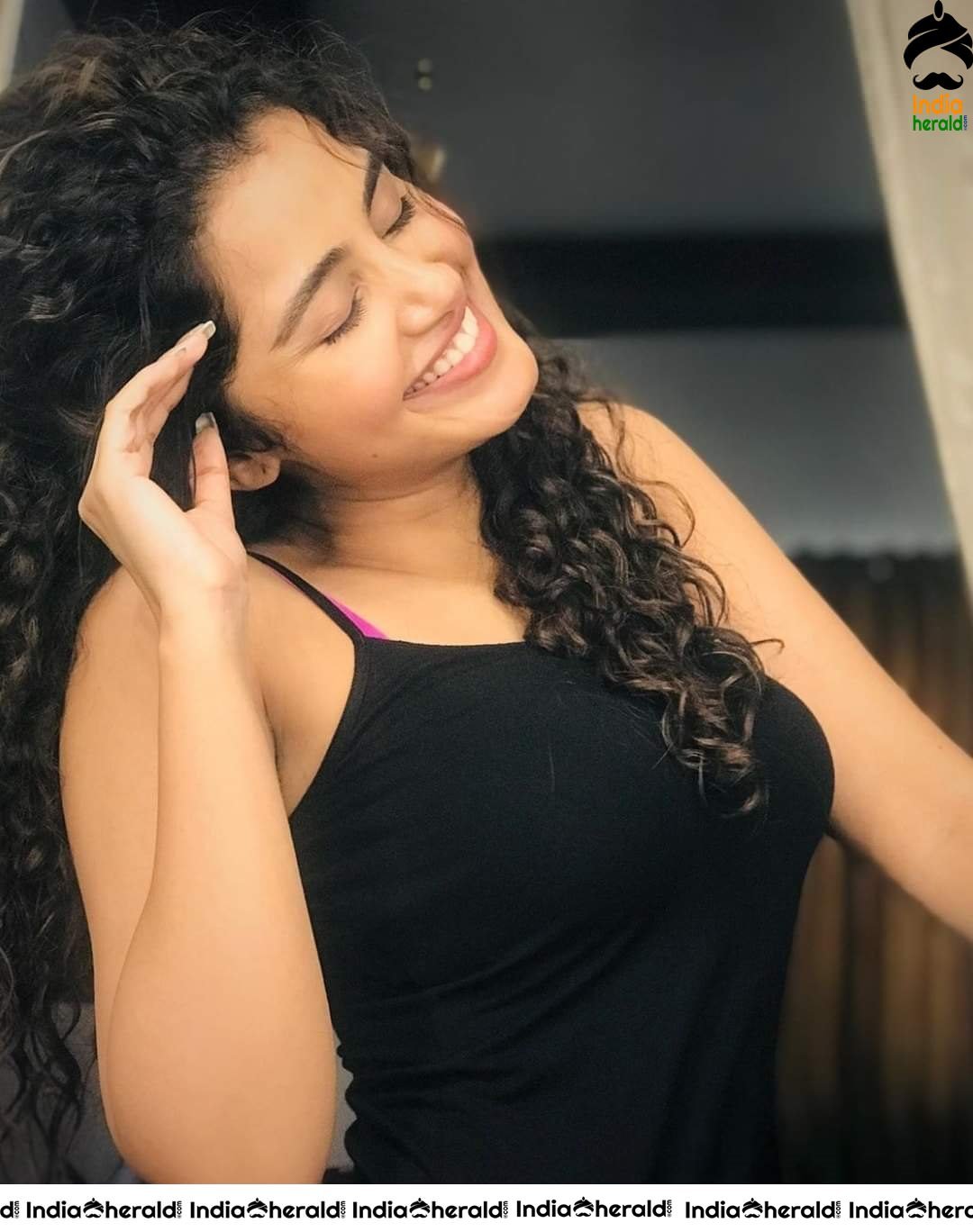 Curly Haired Mallu Beauty Anupama Parameswaran Cute and Hot Photos Set 1