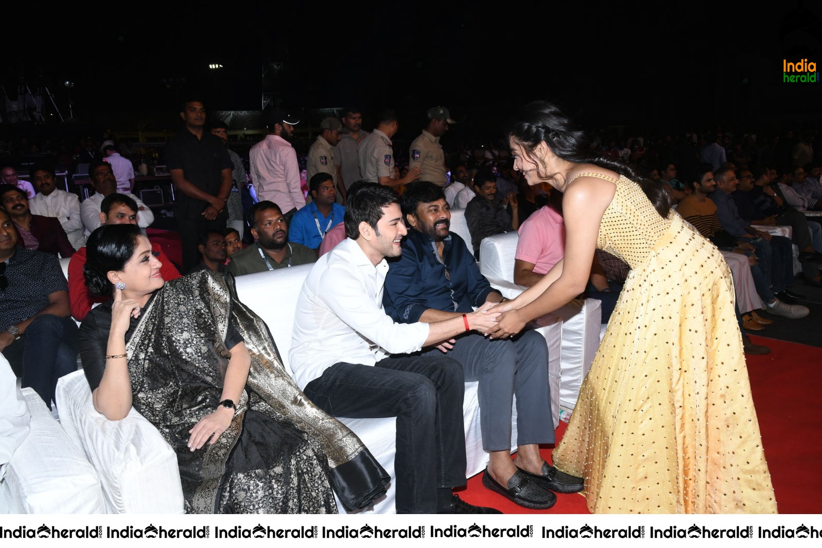 Cute Candid Clicks of Rashmika Mandanna from Sarileru Neekevvaru event Set 2