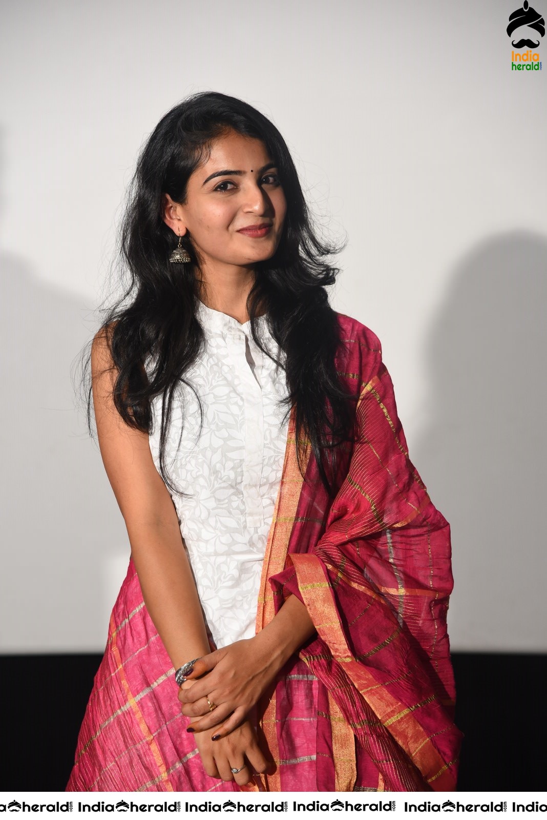 Cute Photos of Ananya Nagalla in White Chudi