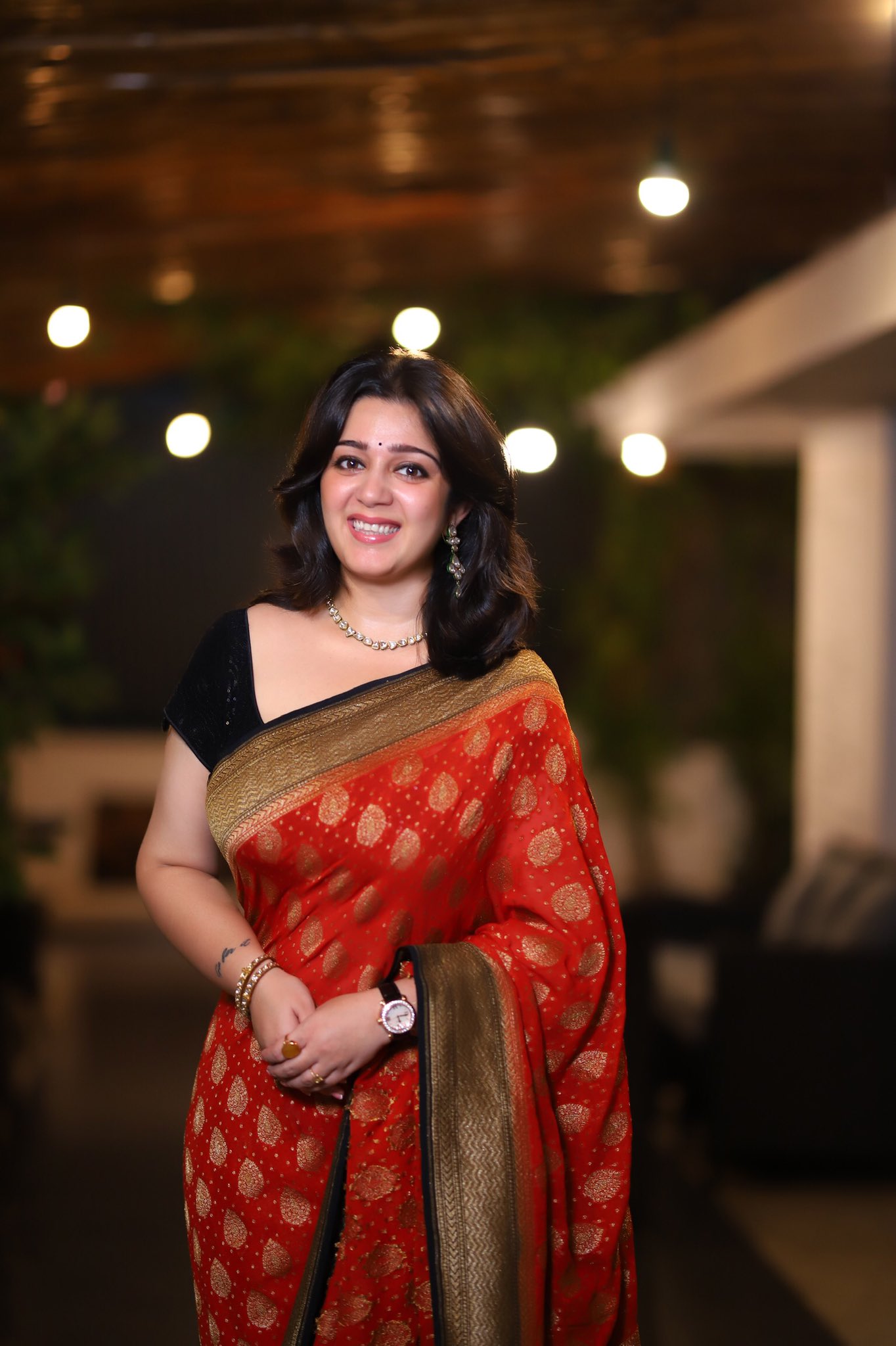 Cute Photos Of Charmee In Saree