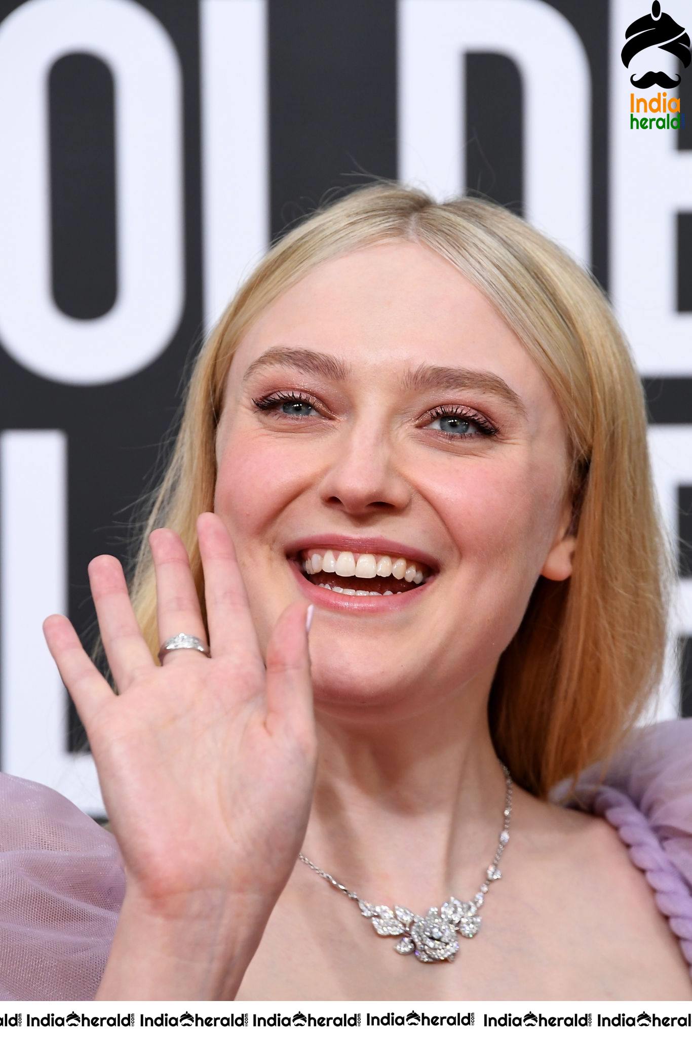 Dakota Fanning at 77th Annual Golden Globe Awards in Beverly Hills